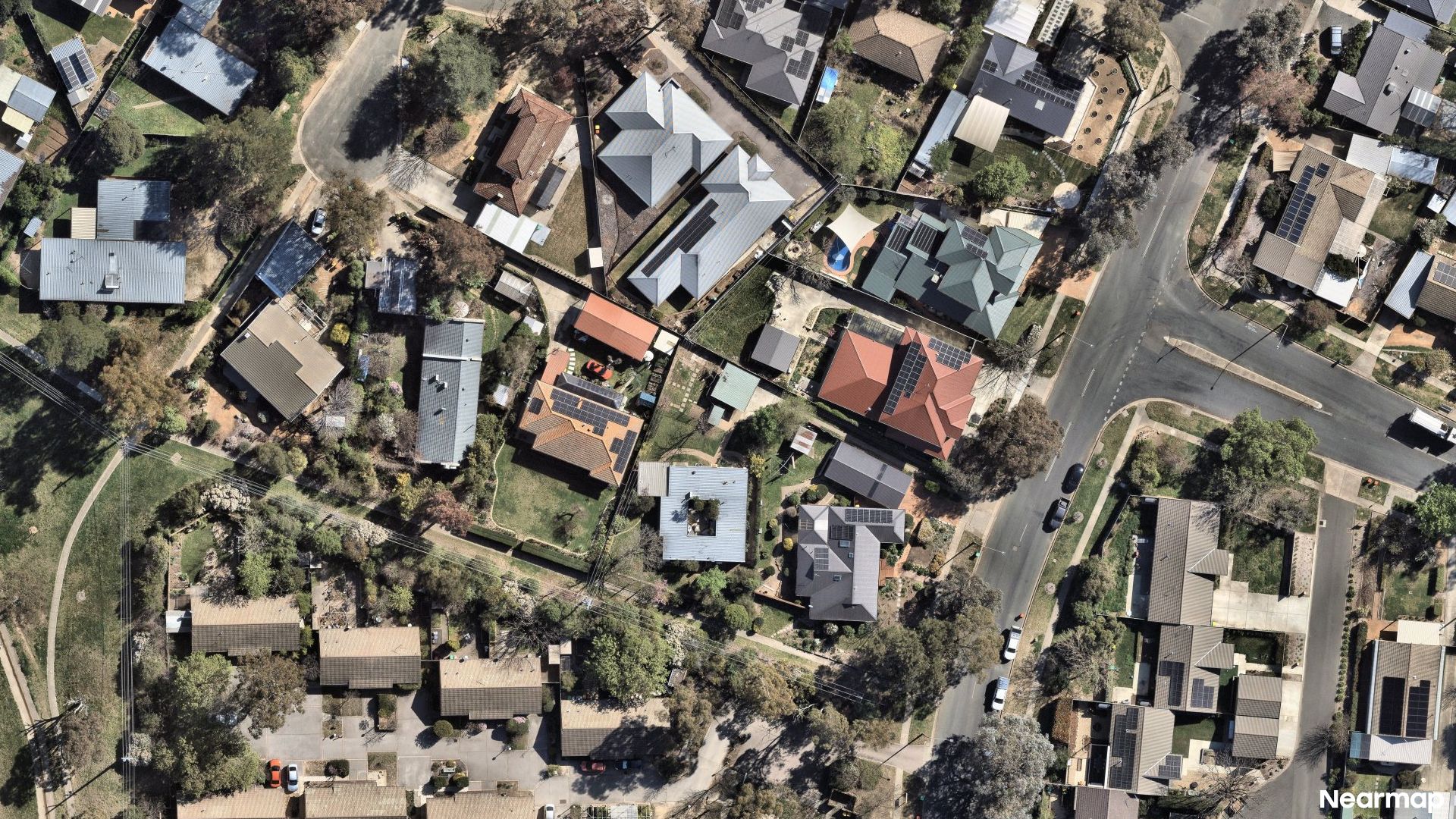 Vertical aerial view