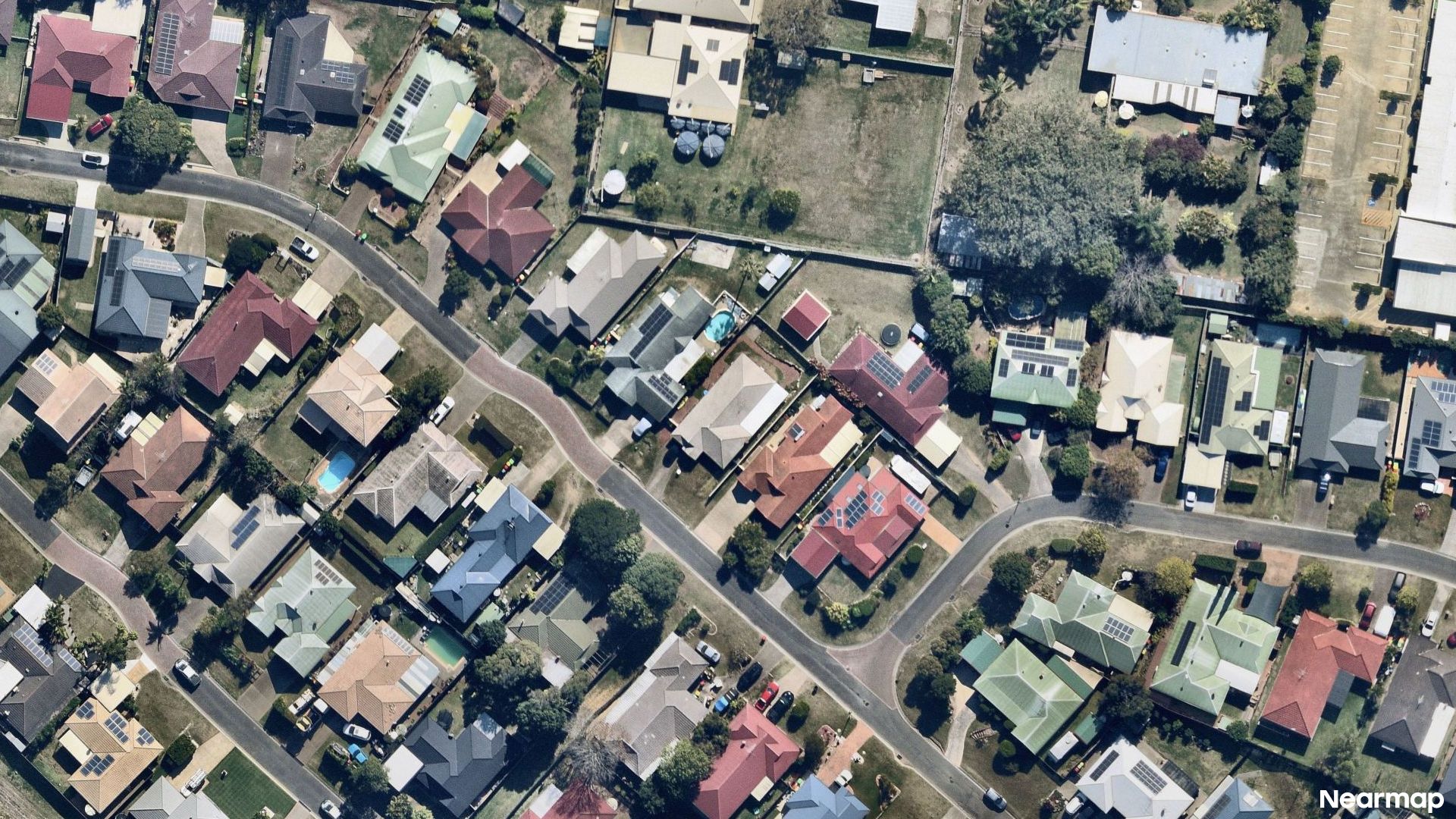 Vertical aerial view