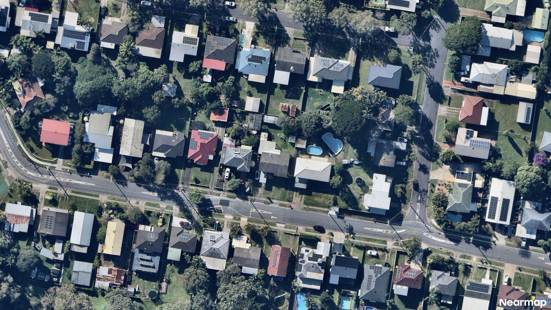 Vertical aerial view