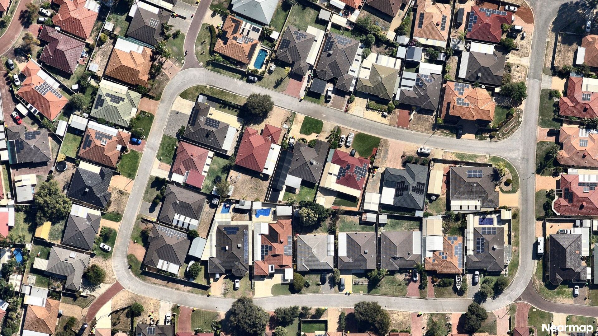 Vertical aerial view