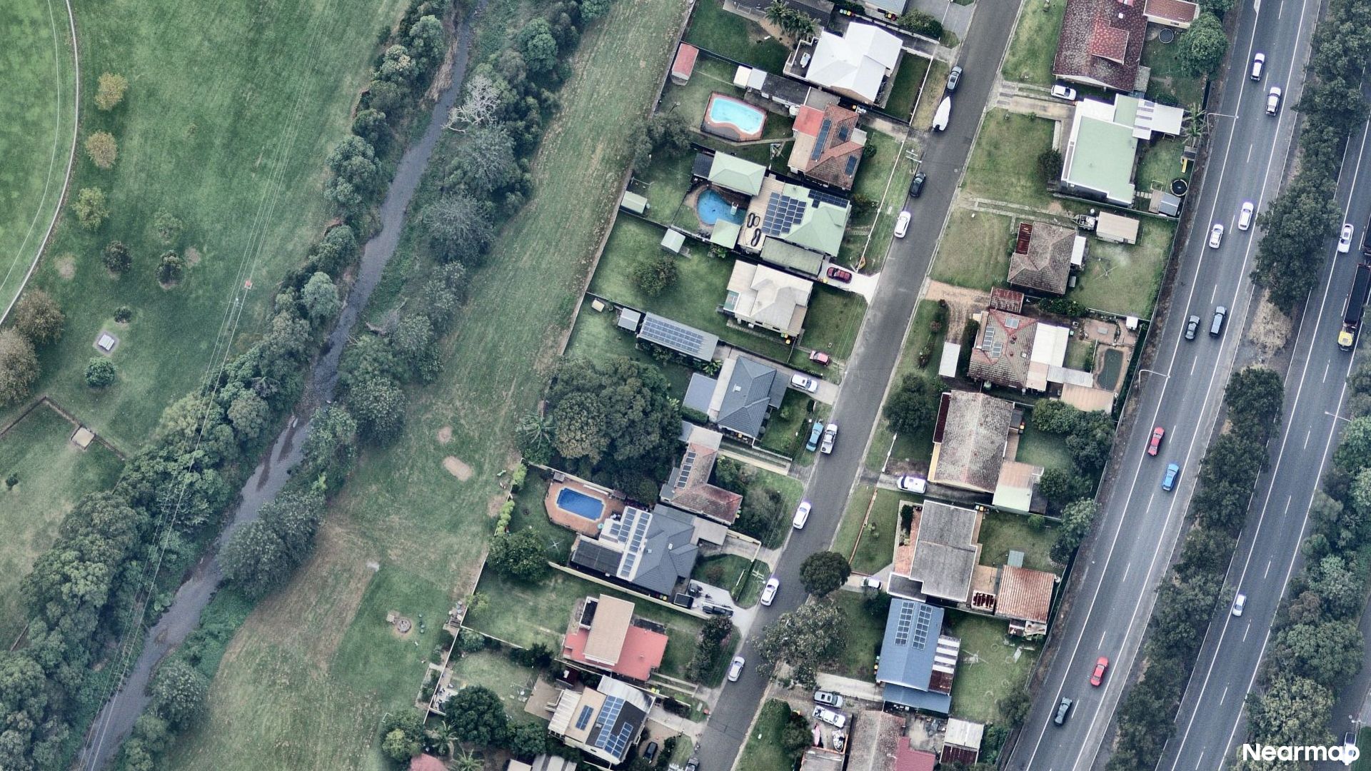 Vertical aerial view