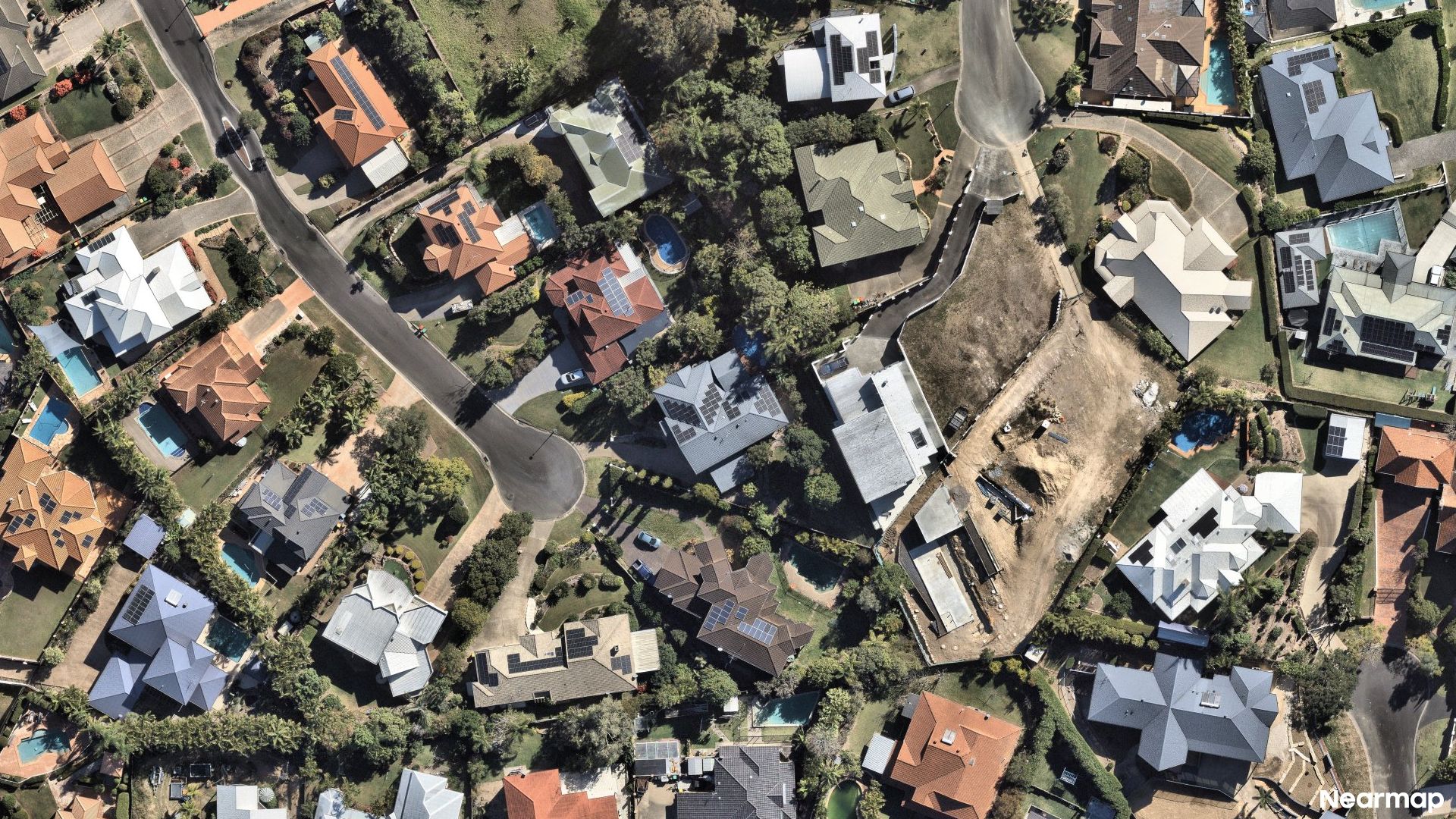 Vertical aerial view