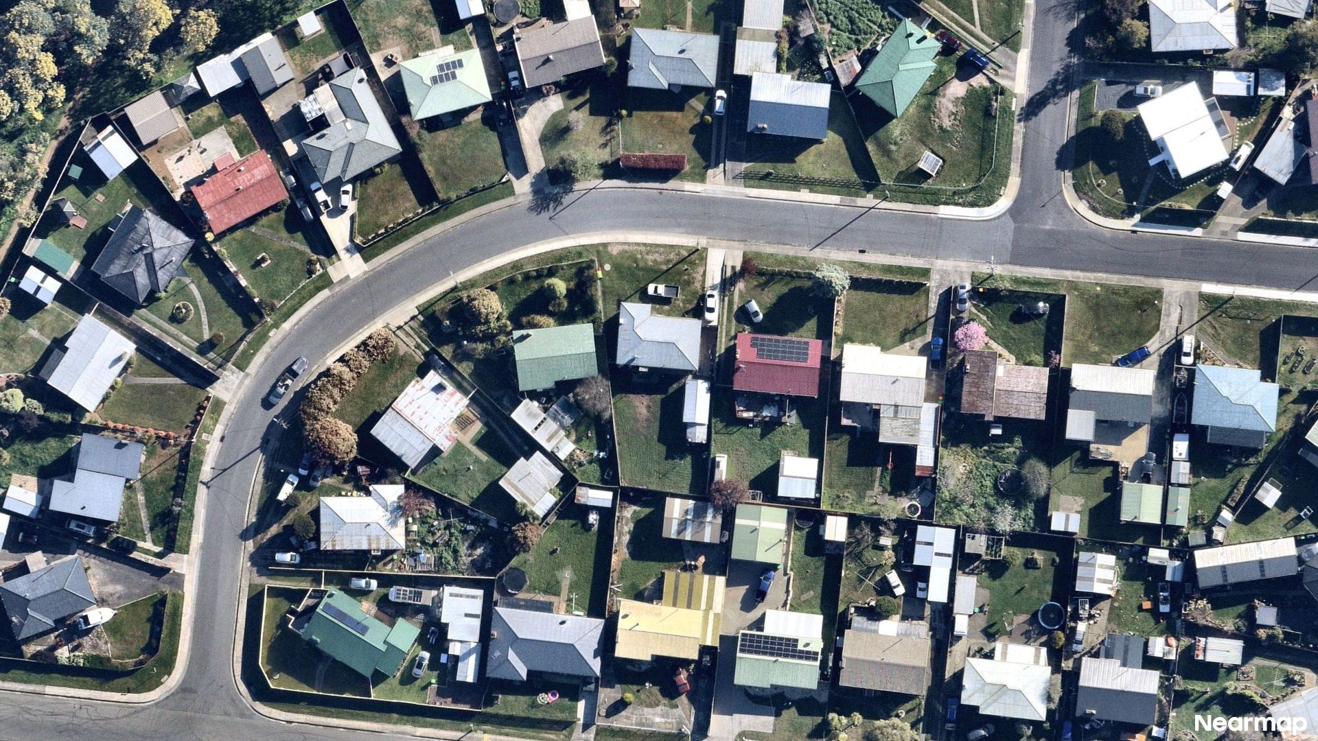 Vertical aerial view