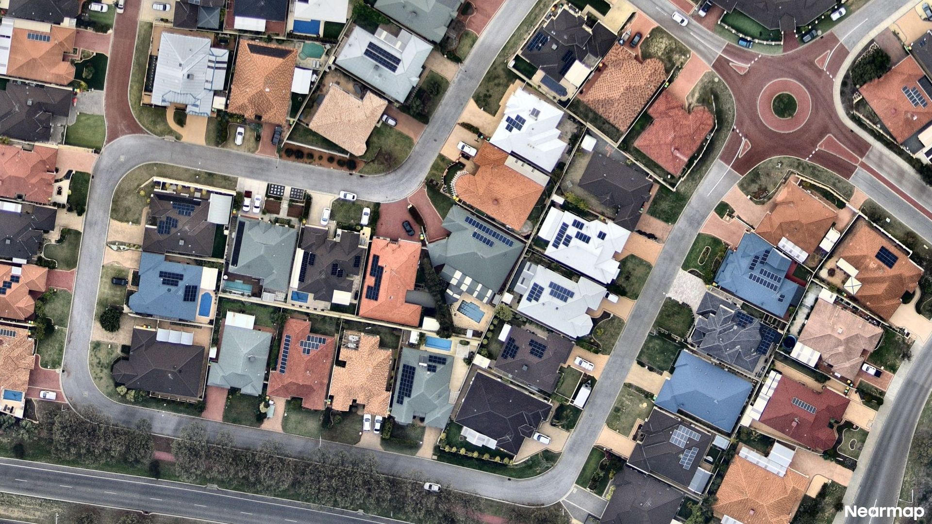 Vertical aerial view
