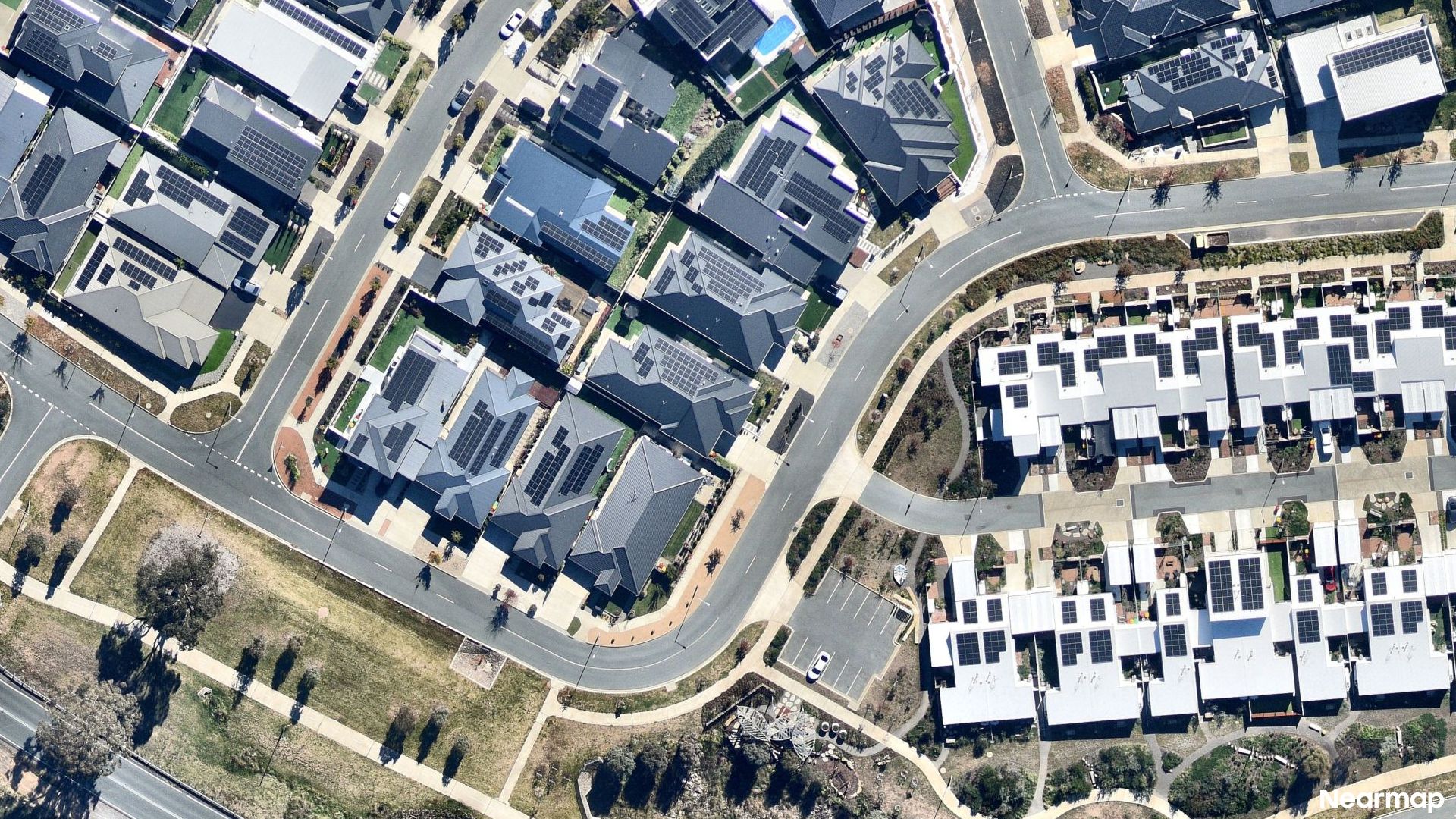 Vertical aerial view