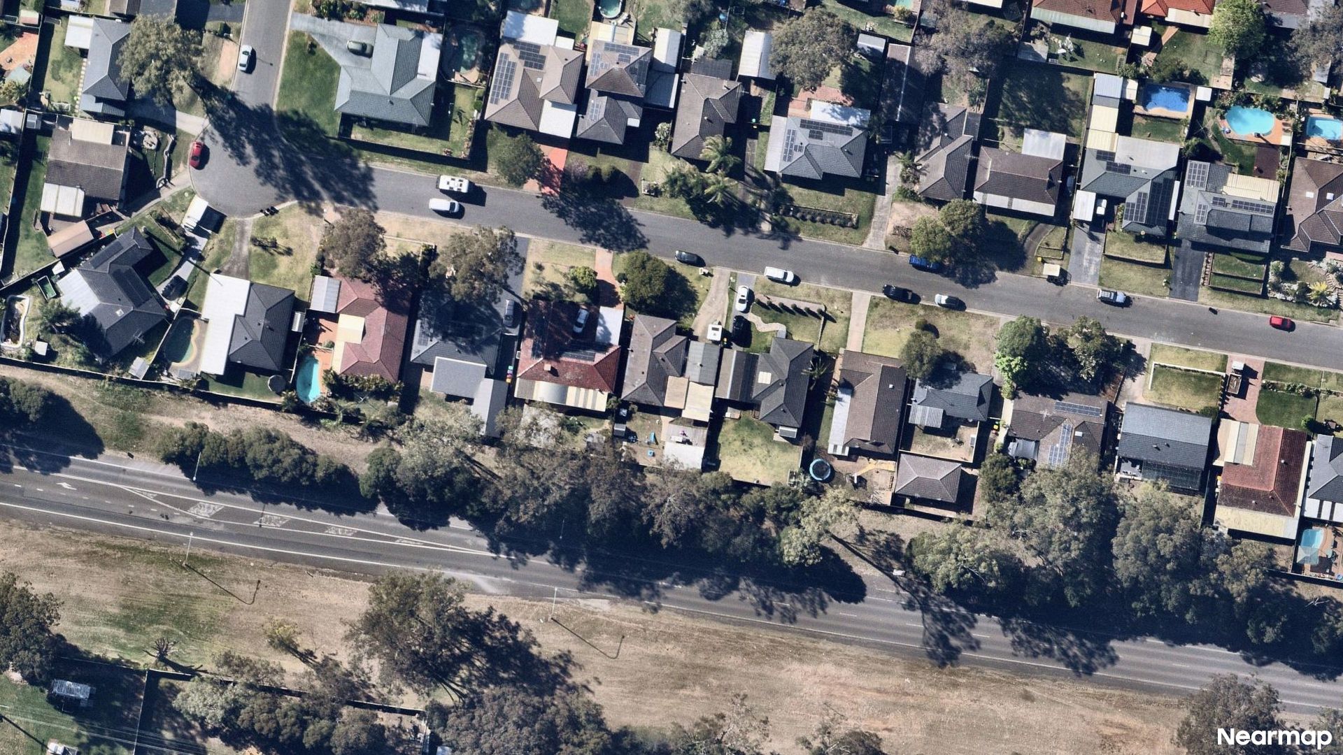 Vertical aerial view
