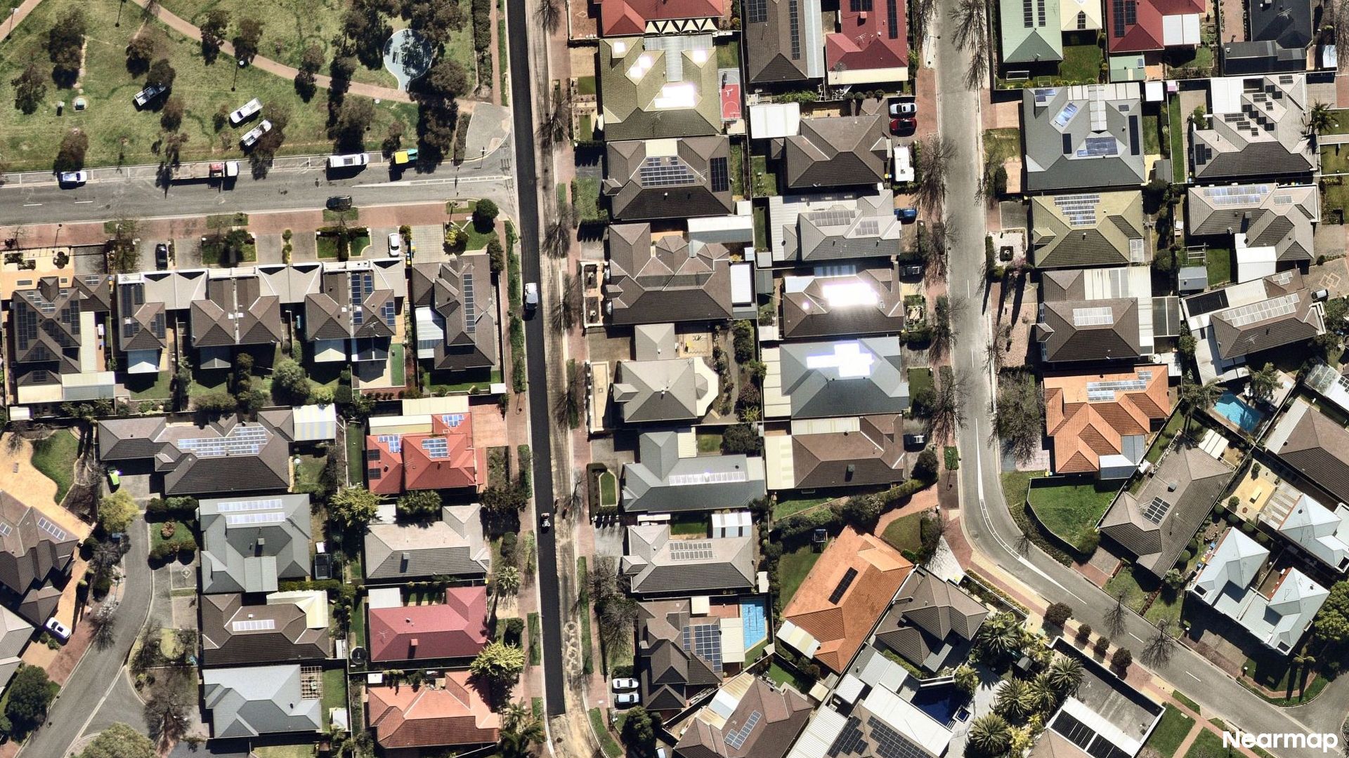 Vertical aerial view