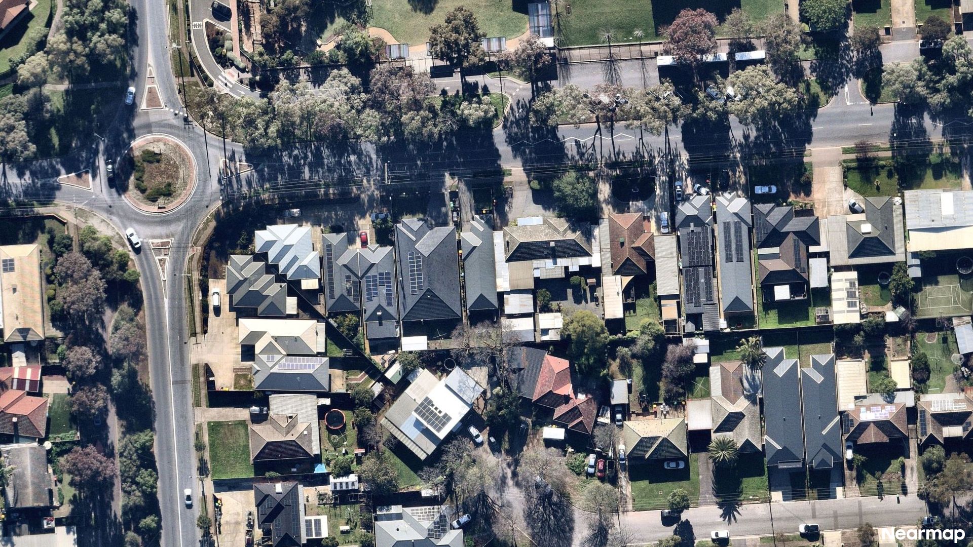 Vertical aerial view