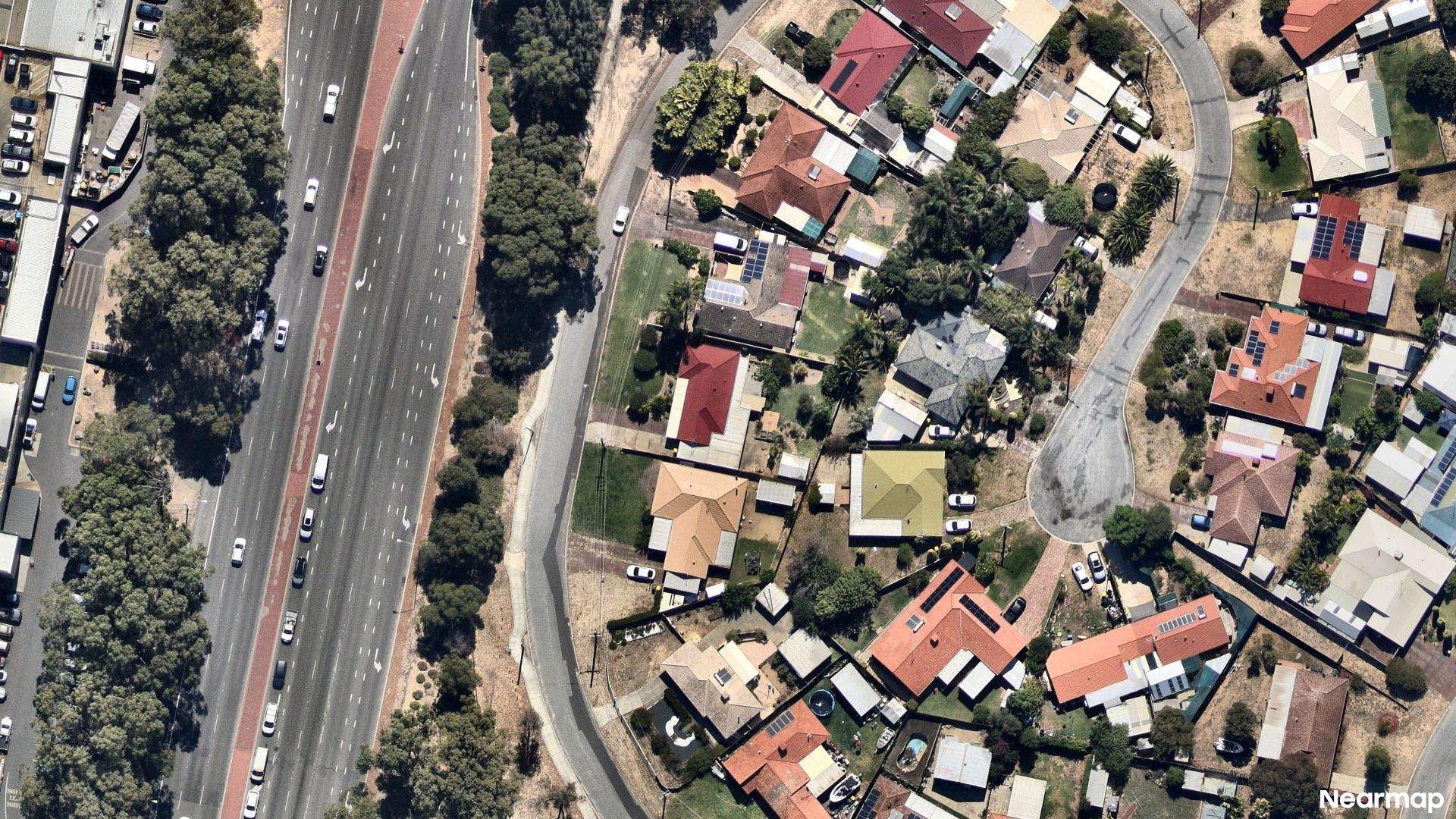 Vertical aerial view