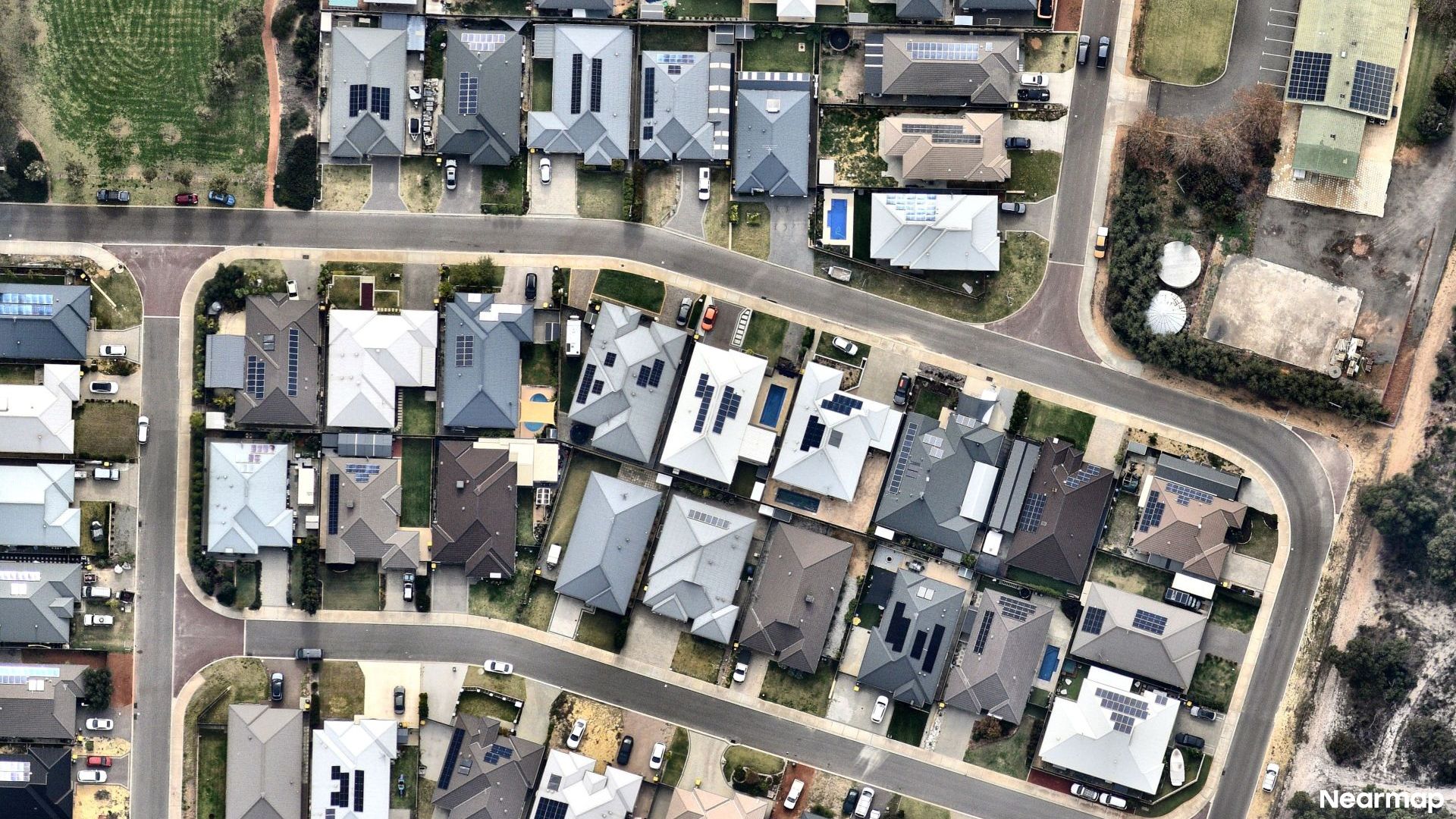 Vertical aerial view