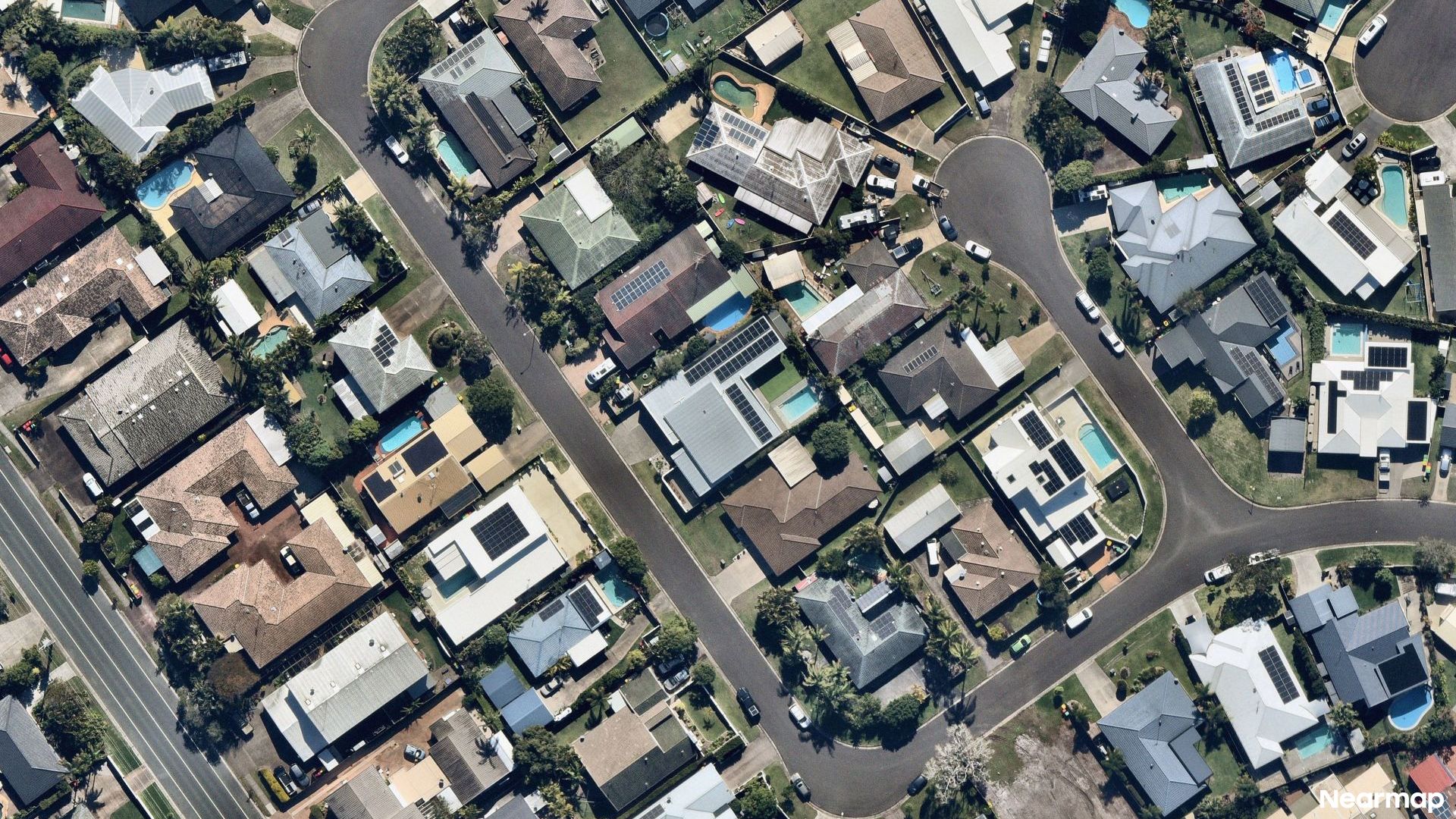 Vertical aerial view