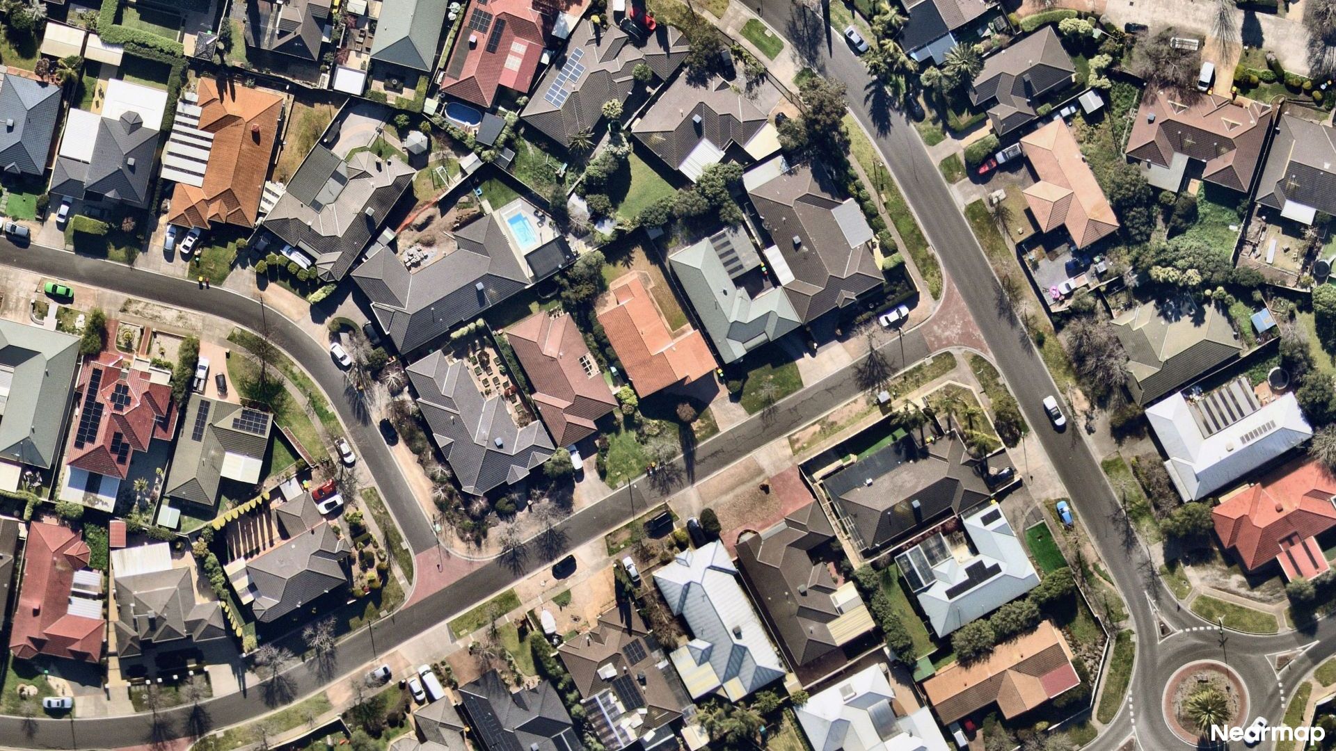 Vertical aerial view