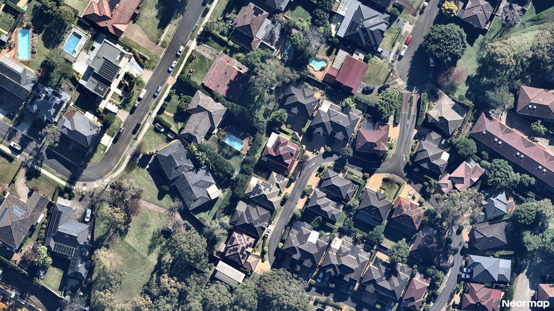 Vertical aerial view