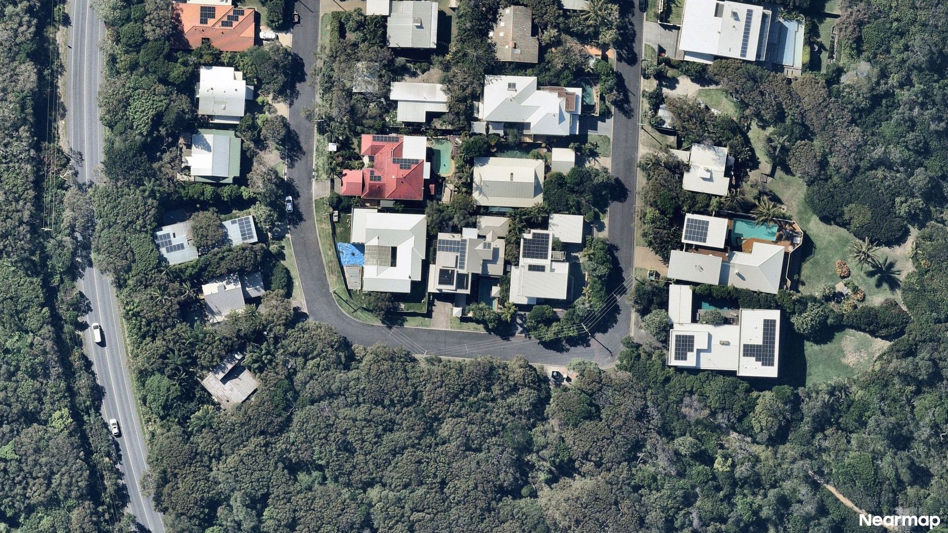 Vertical aerial view
