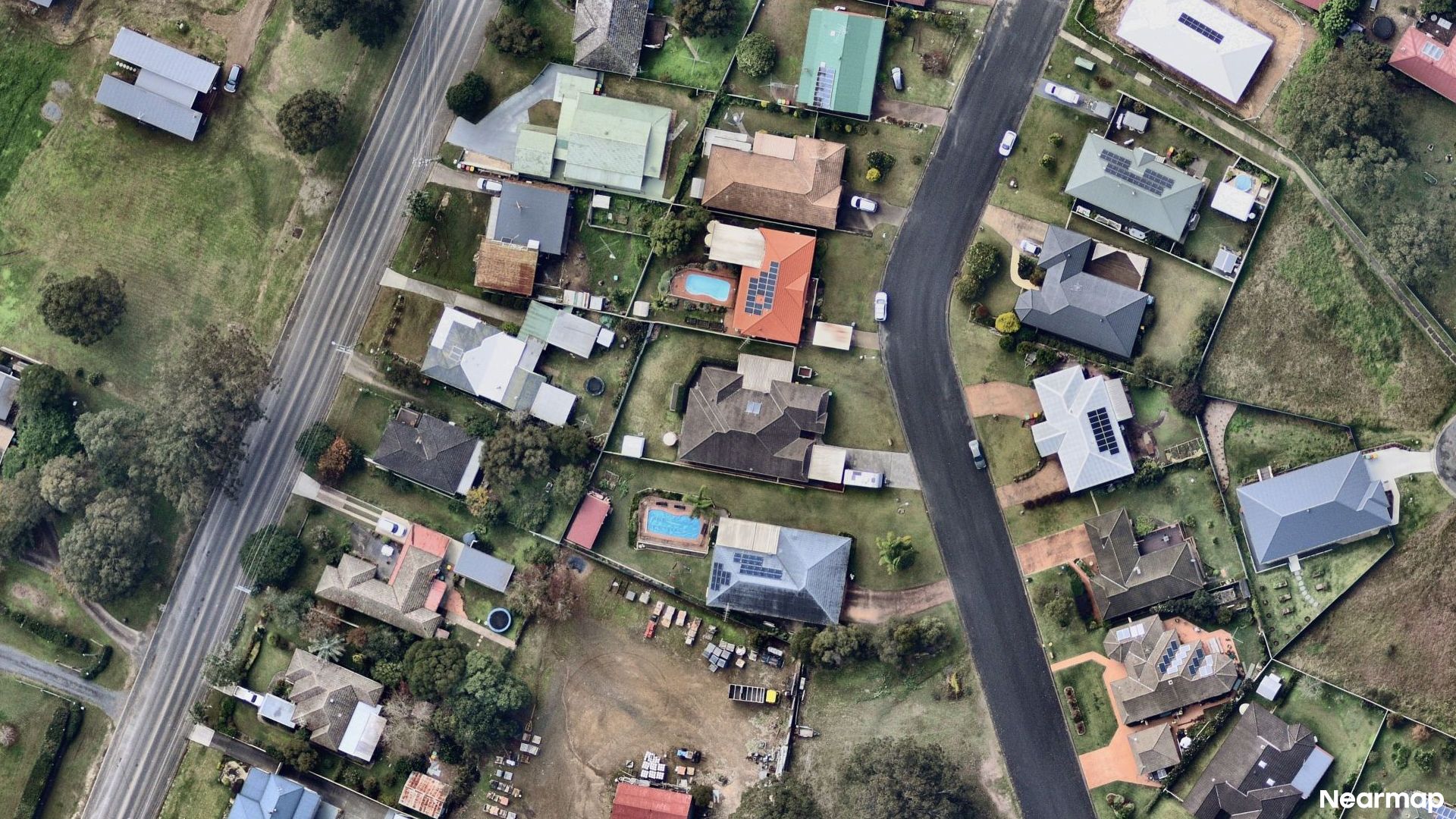 Vertical aerial view