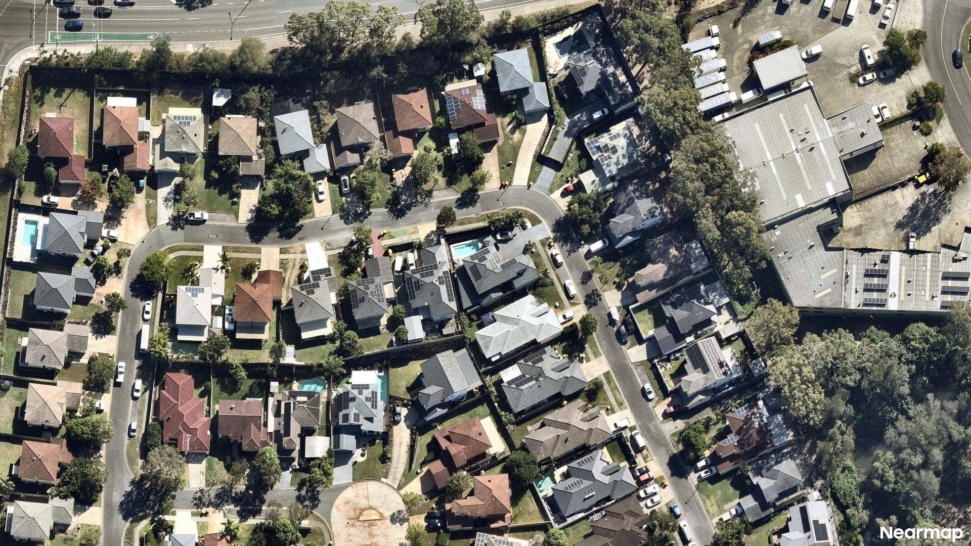 Vertical aerial view