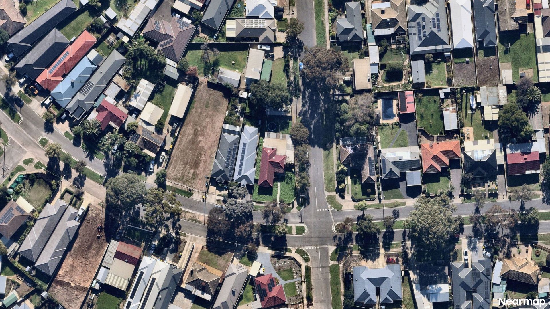 Vertical aerial view