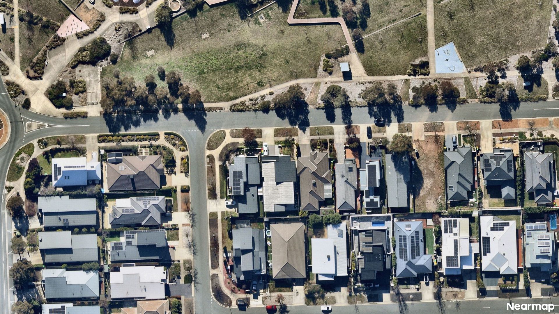 Vertical aerial view