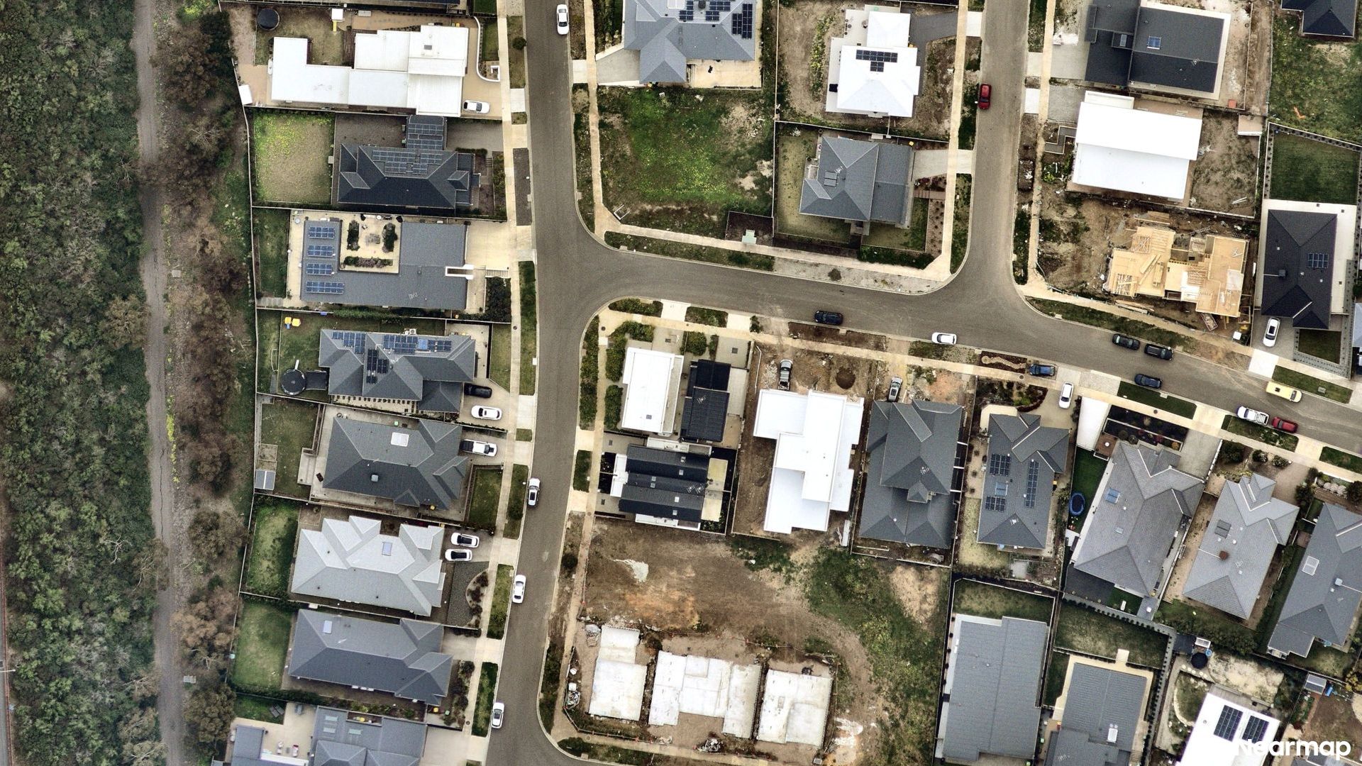 Vertical aerial view