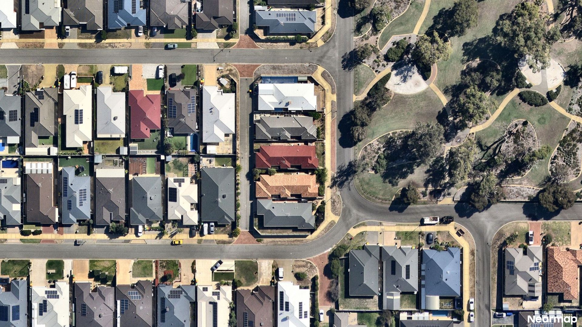 Vertical aerial view