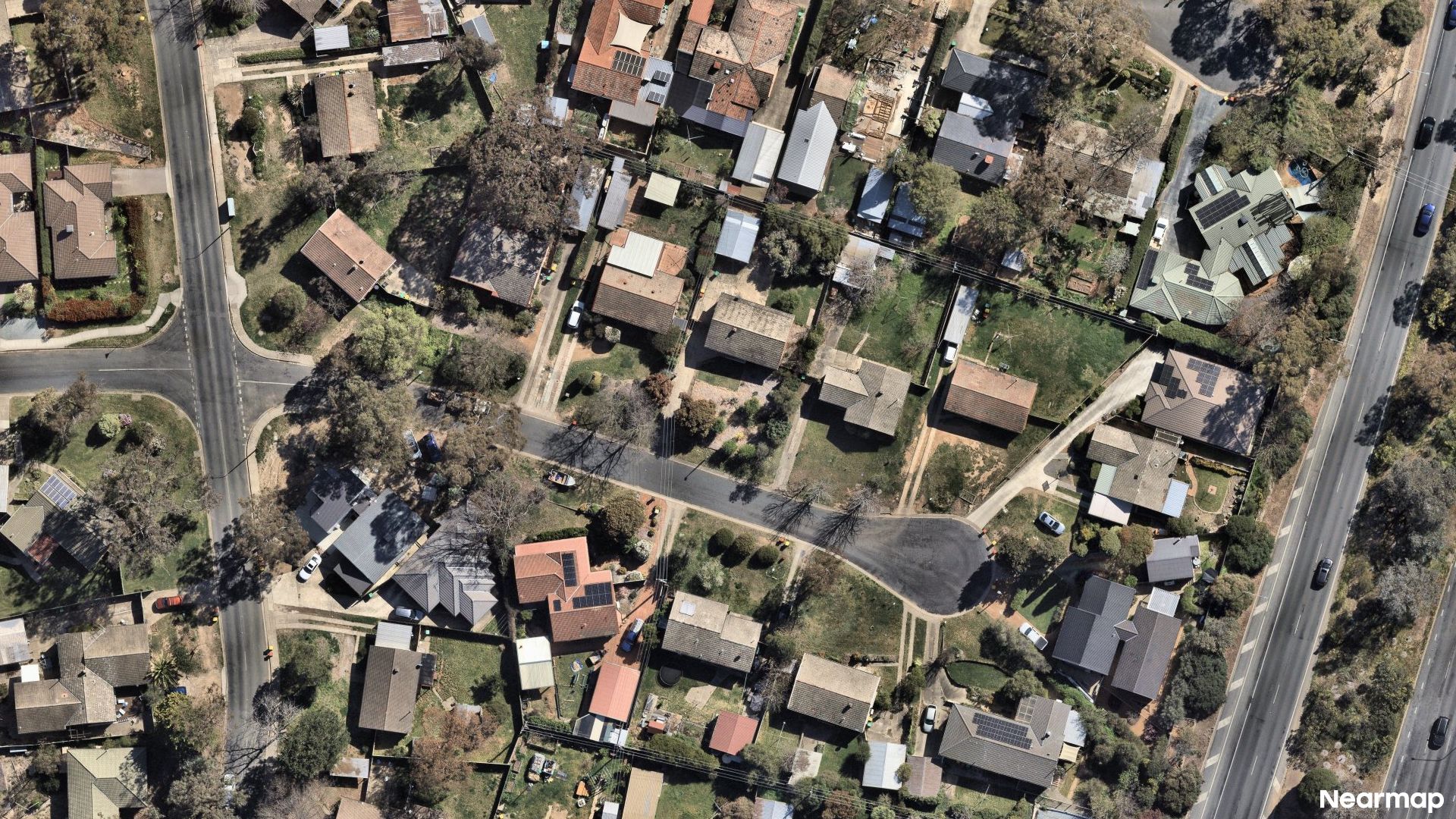 Vertical aerial view