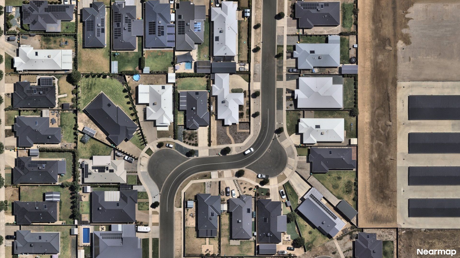 Vertical aerial view