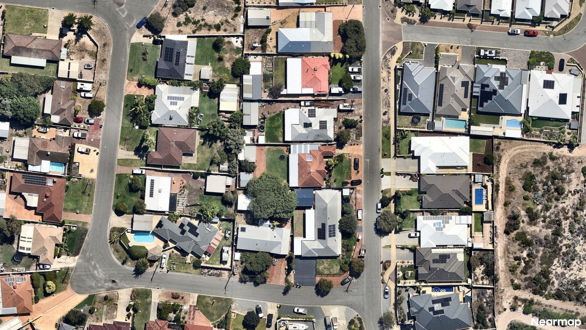 Vertical aerial view