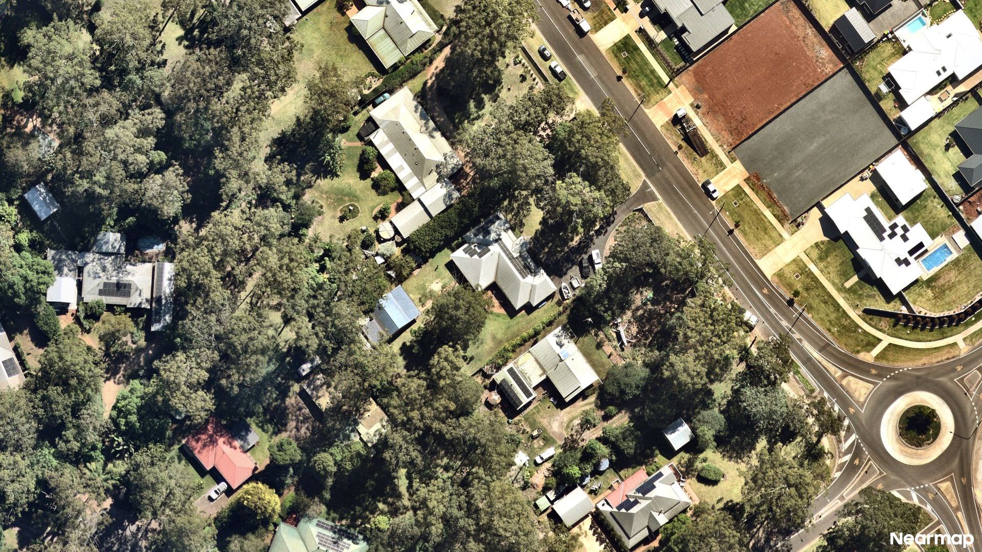 Vertical aerial view
