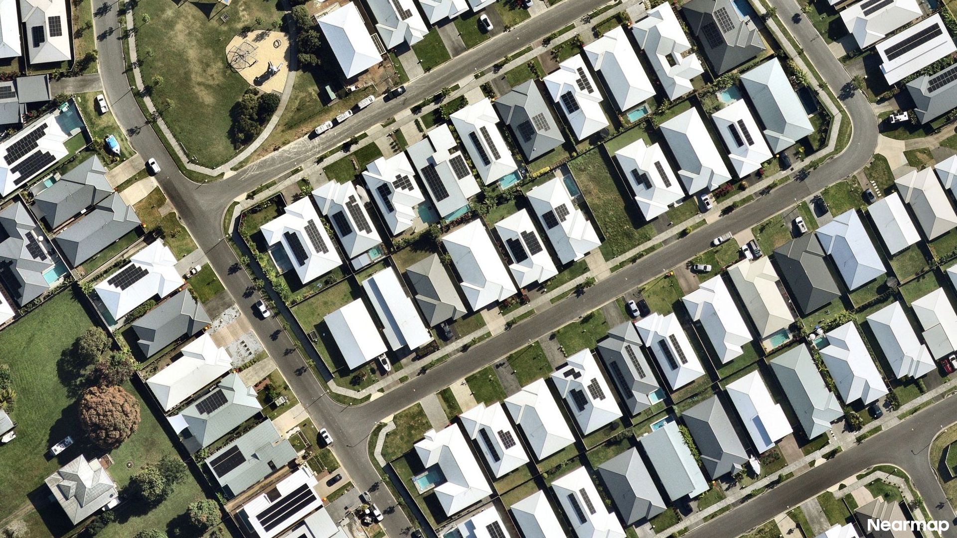 Vertical aerial view