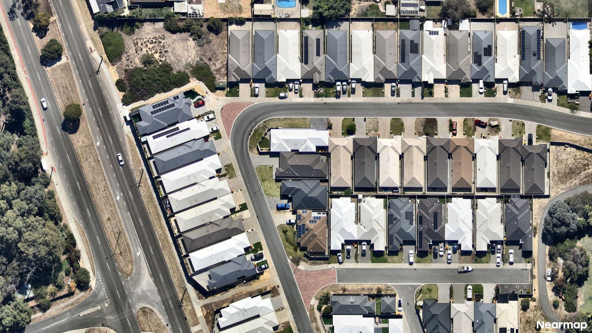 Vertical aerial view