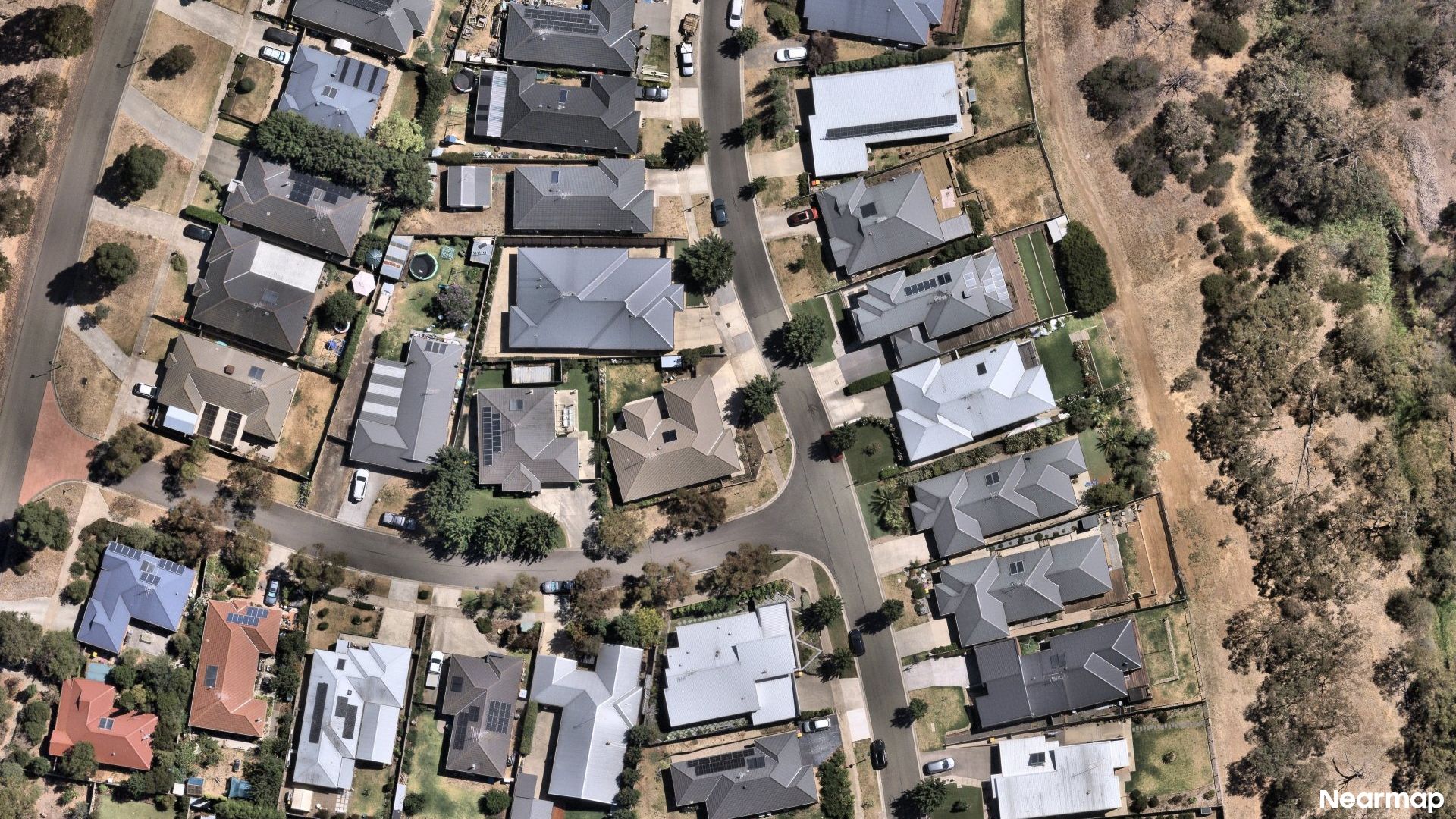 Vertical aerial view