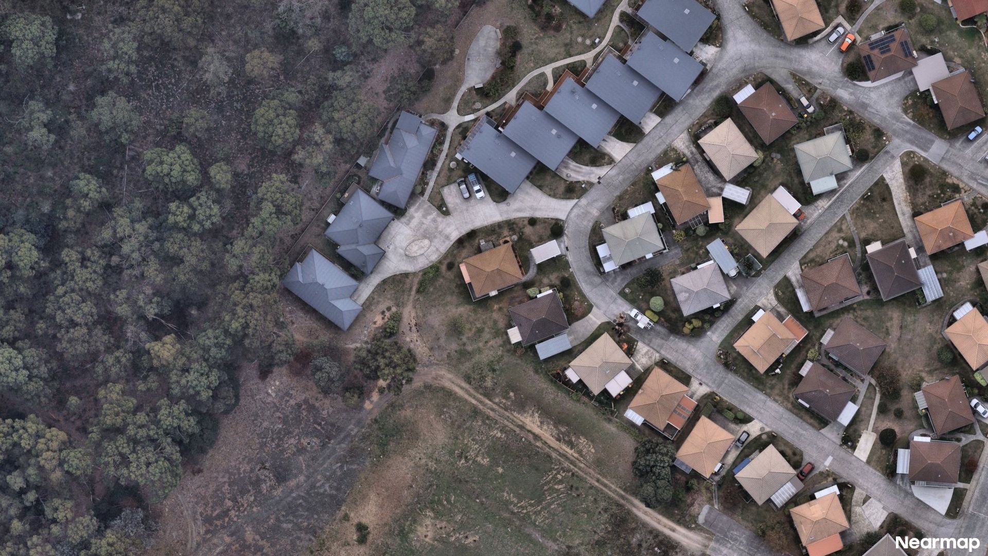 Vertical aerial view