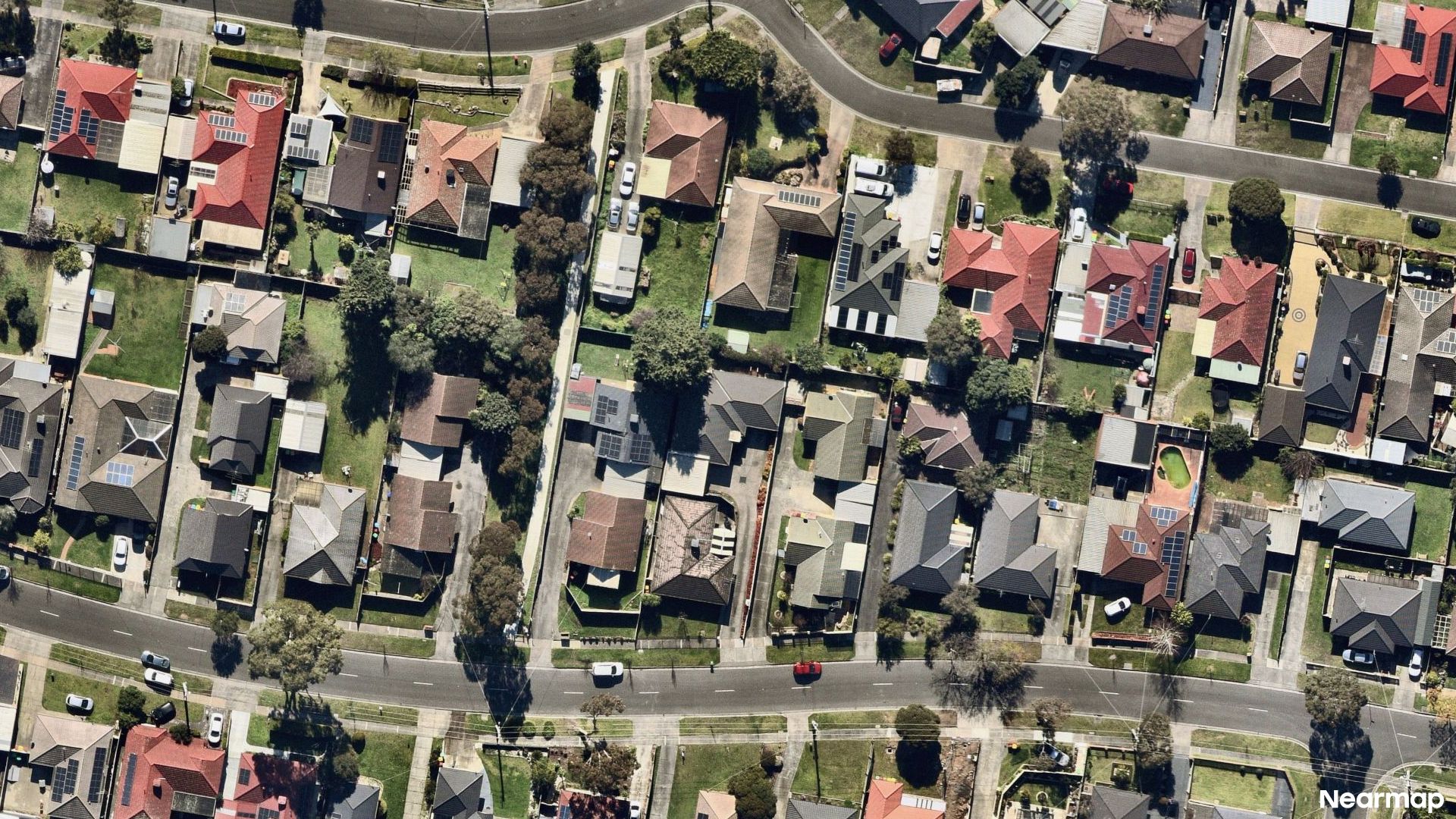 Vertical aerial view