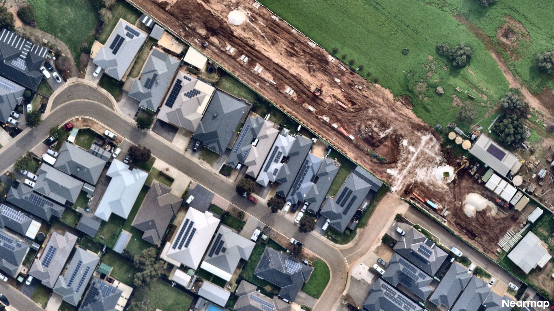 Vertical aerial view