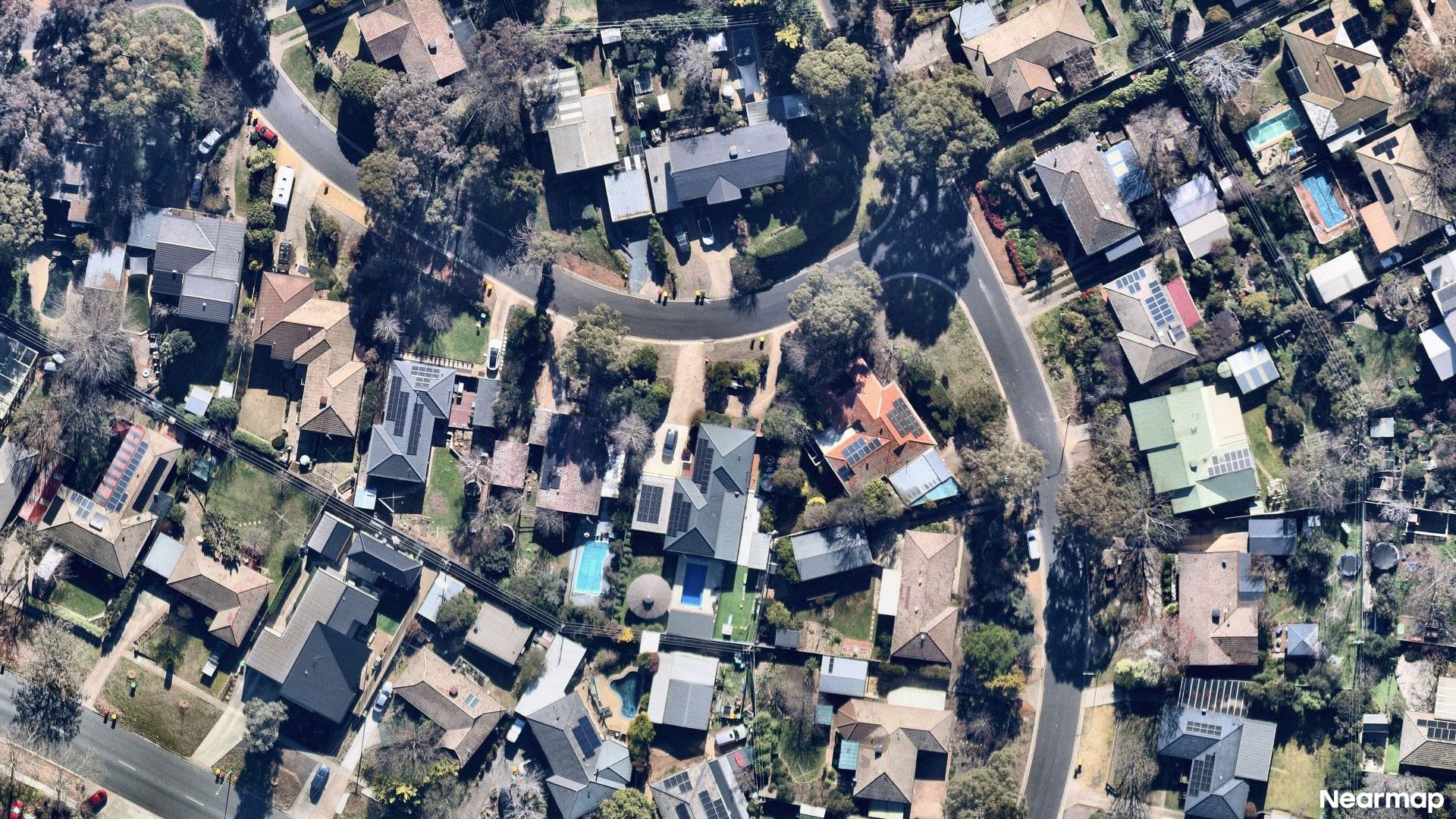 Vertical aerial view