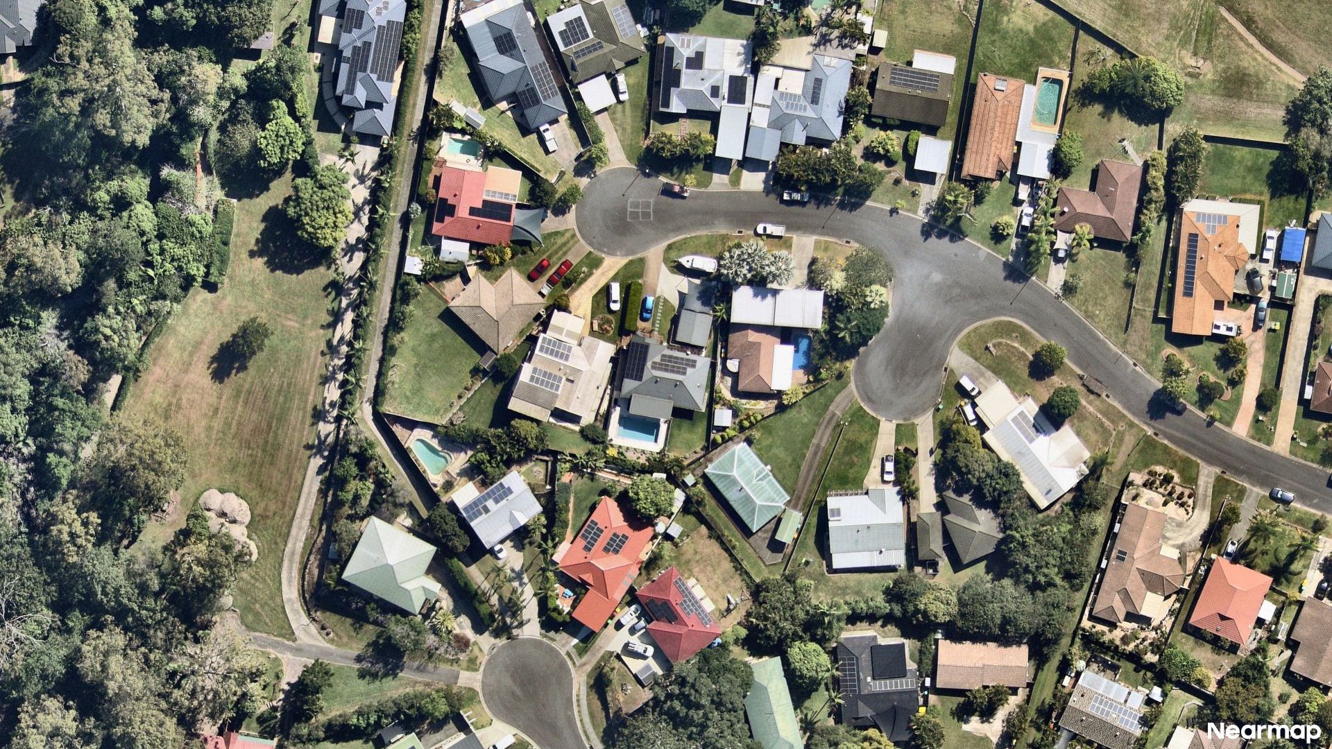 Vertical aerial view