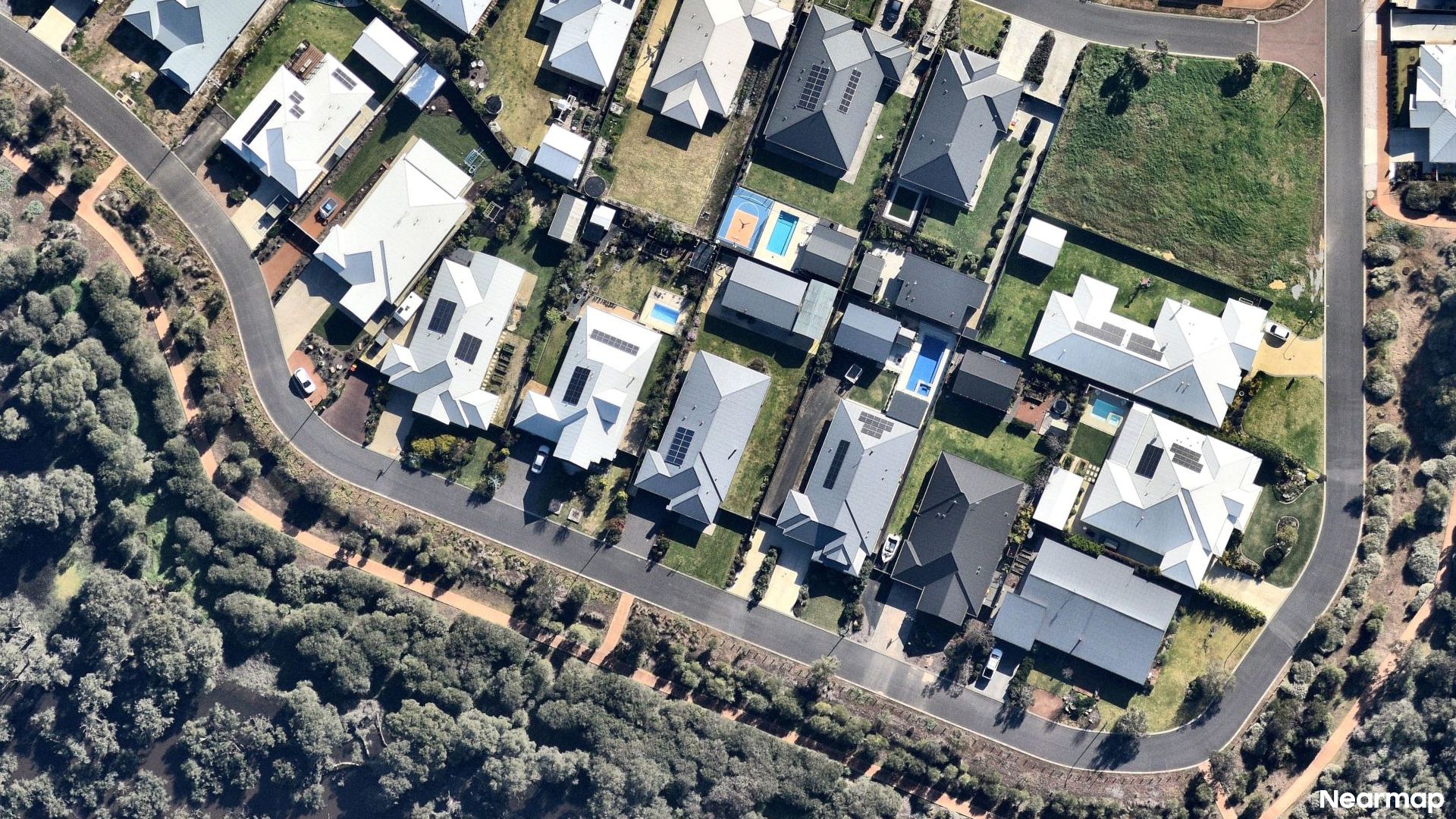 Vertical aerial view