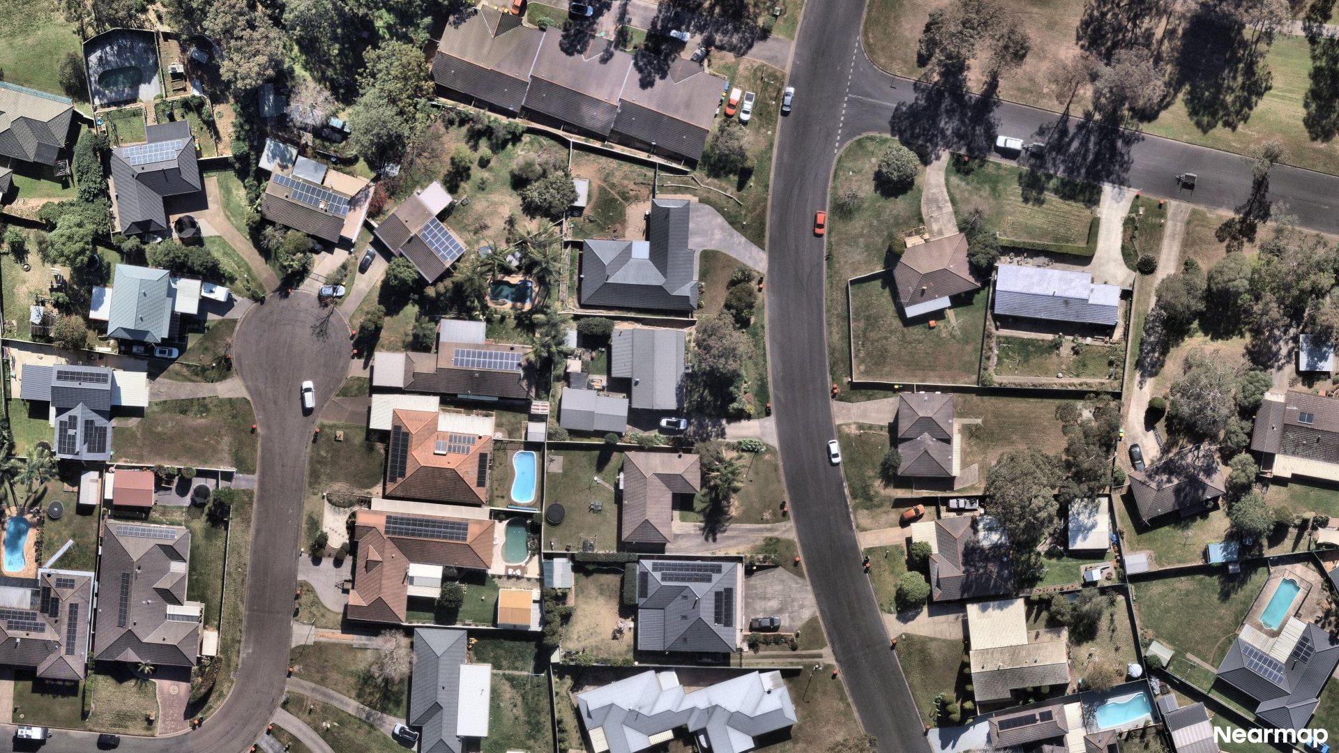 Vertical aerial view