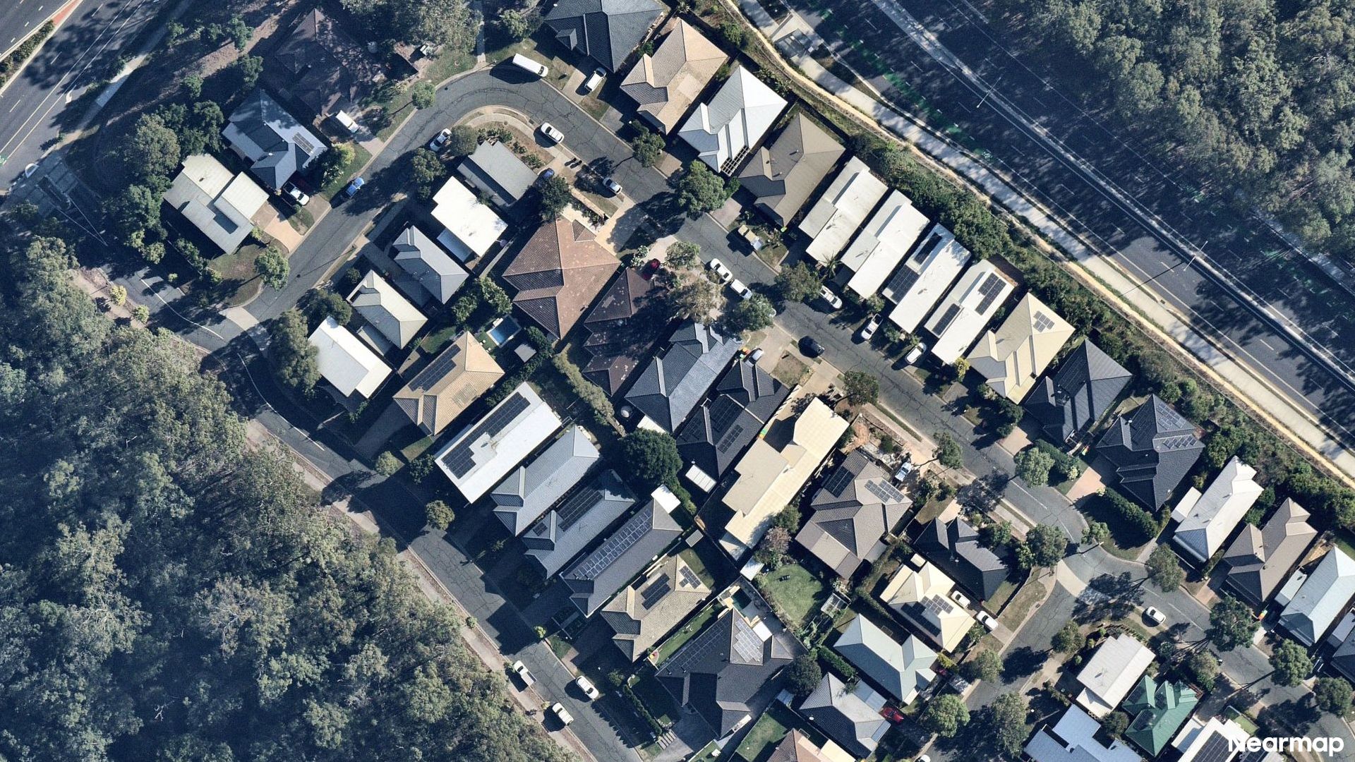 Vertical aerial view