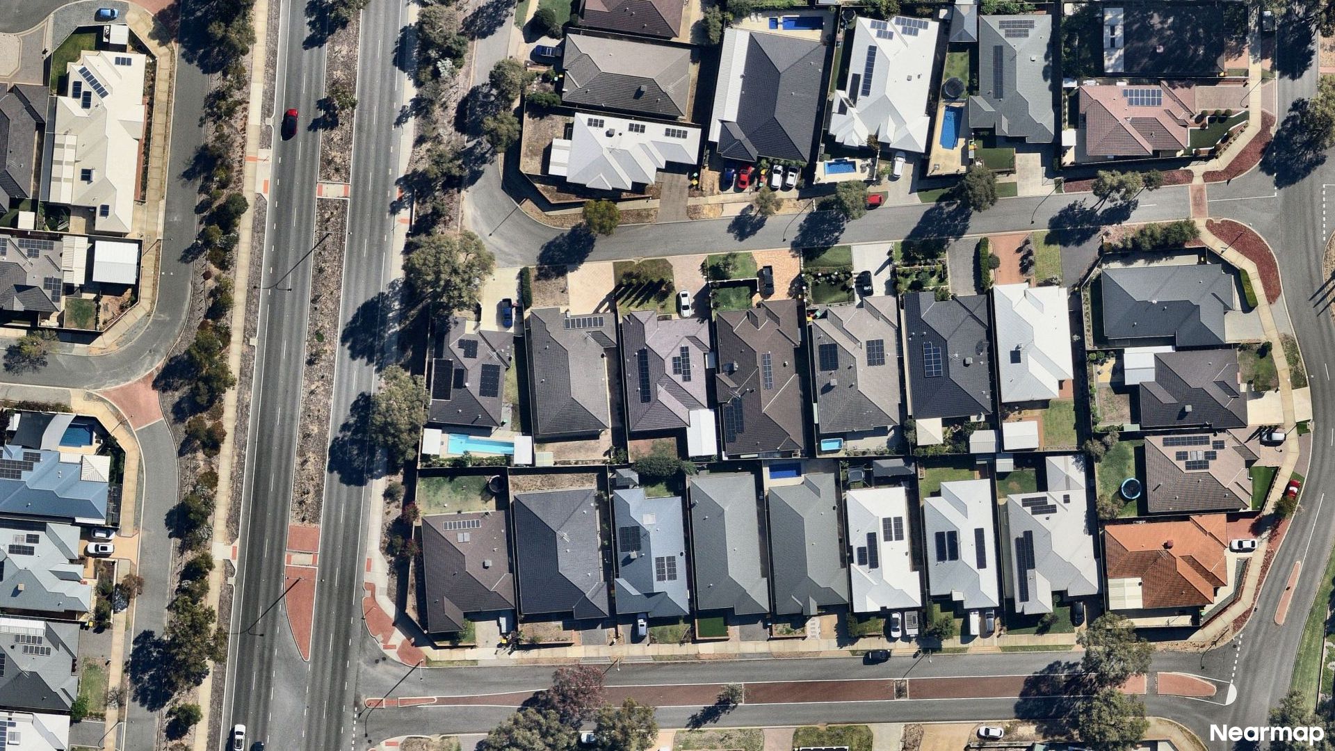 Vertical aerial view