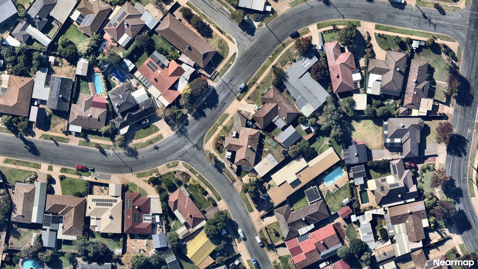 Vertical aerial view