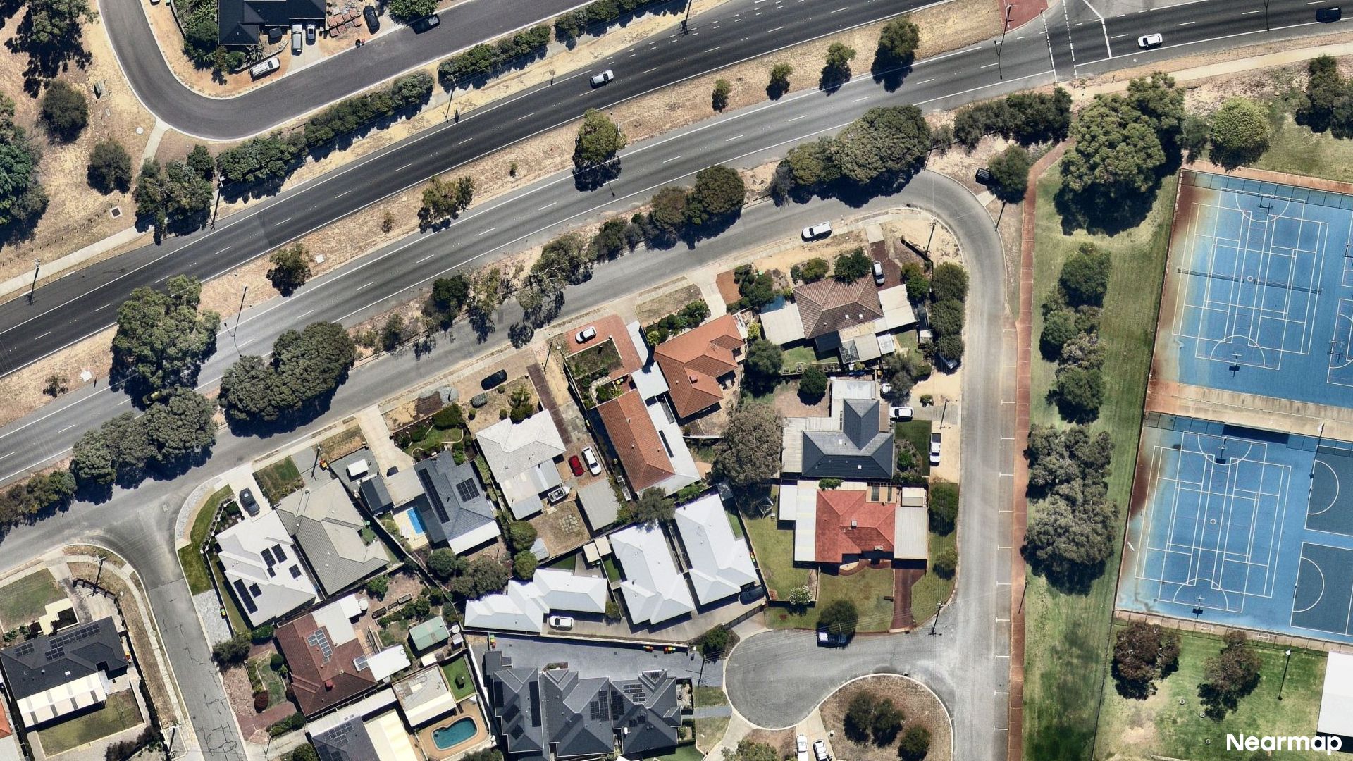 Vertical aerial view