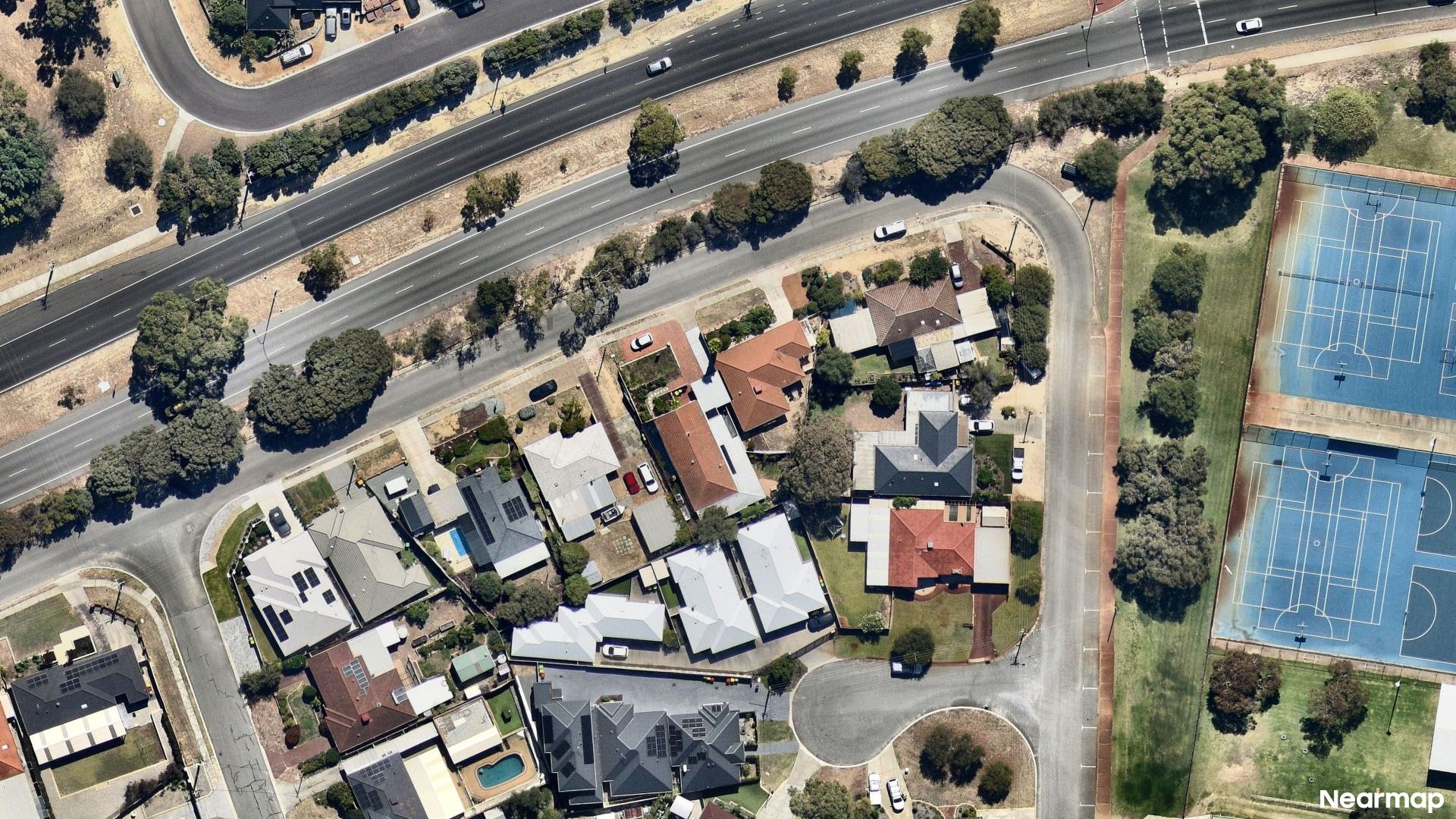 Vertical aerial view