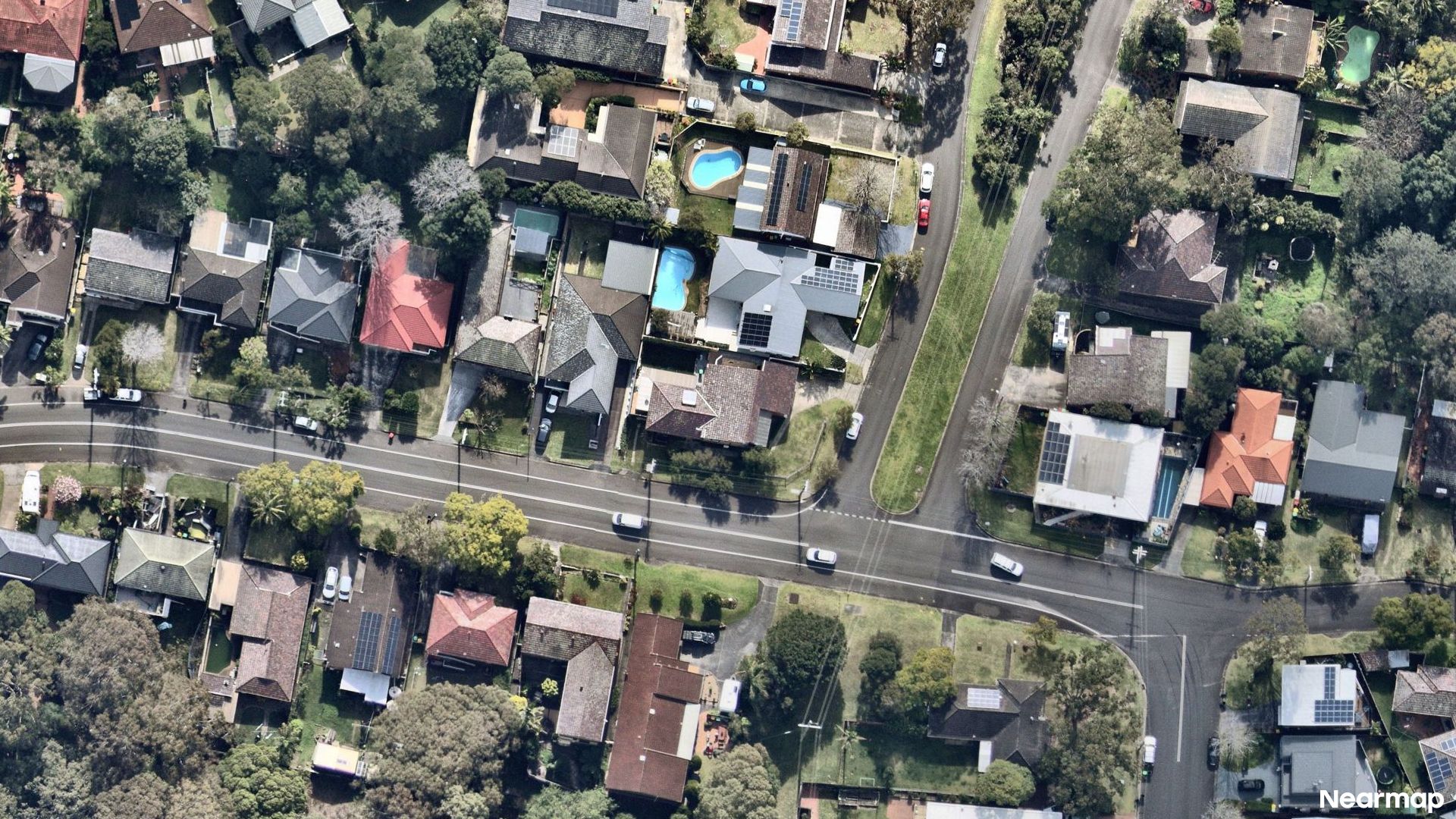 Vertical aerial view