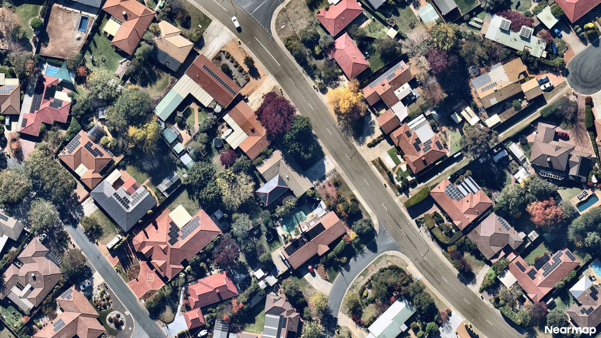 Vertical aerial view