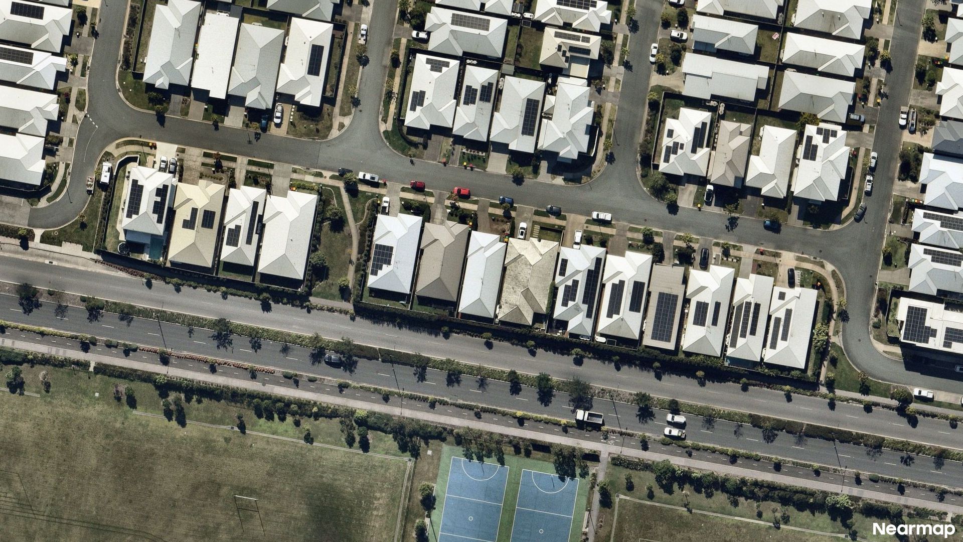 Vertical aerial view