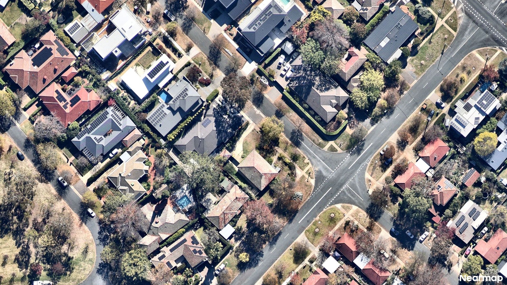 Vertical aerial view