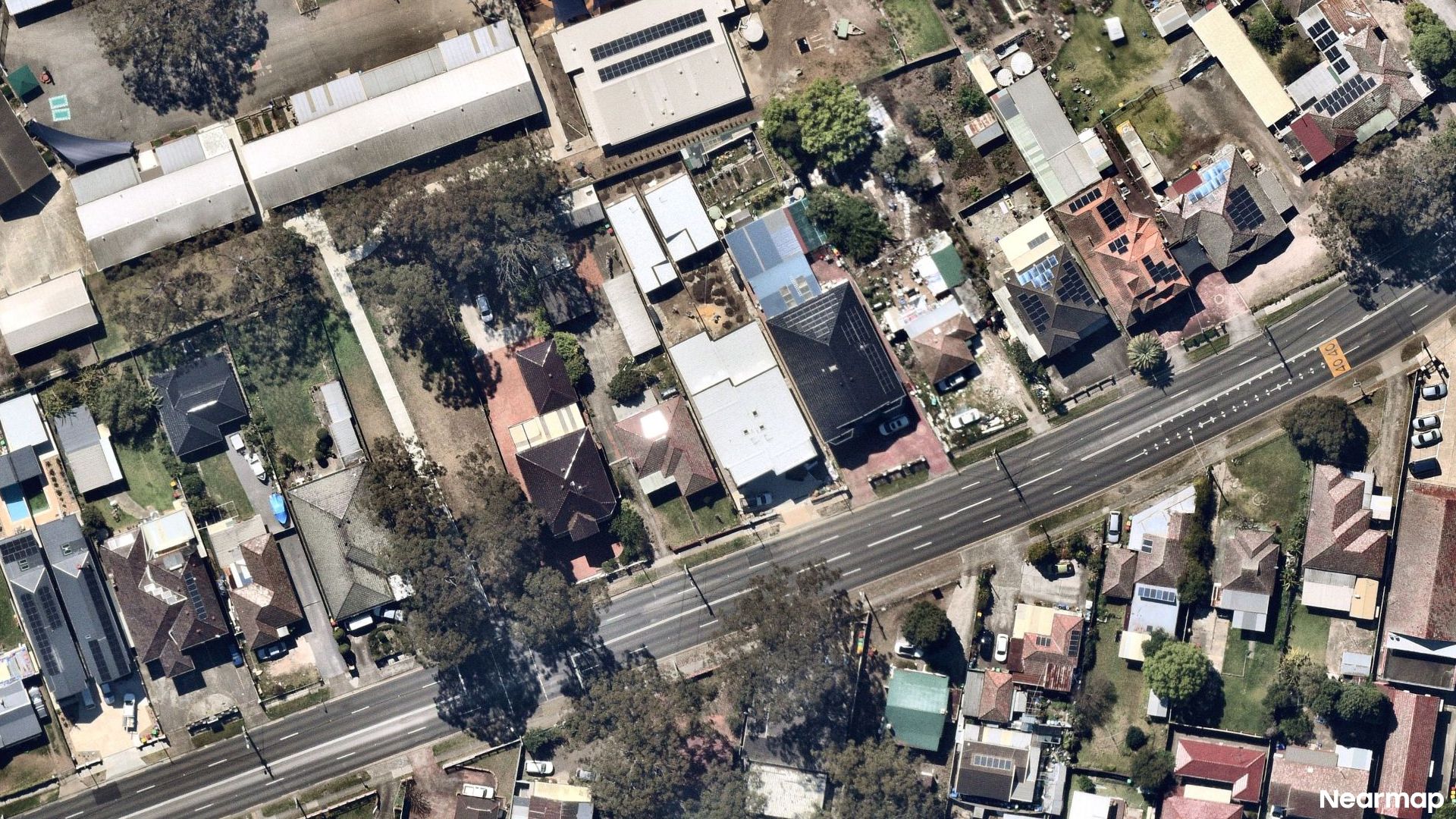 Vertical aerial view