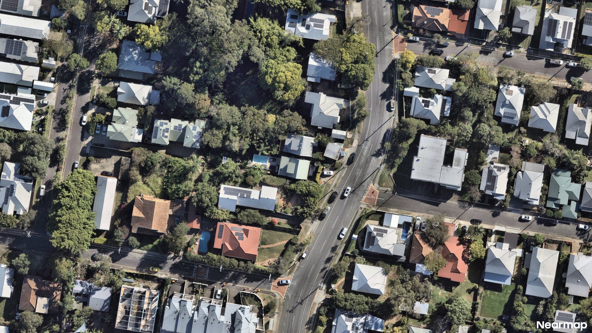 Vertical aerial view