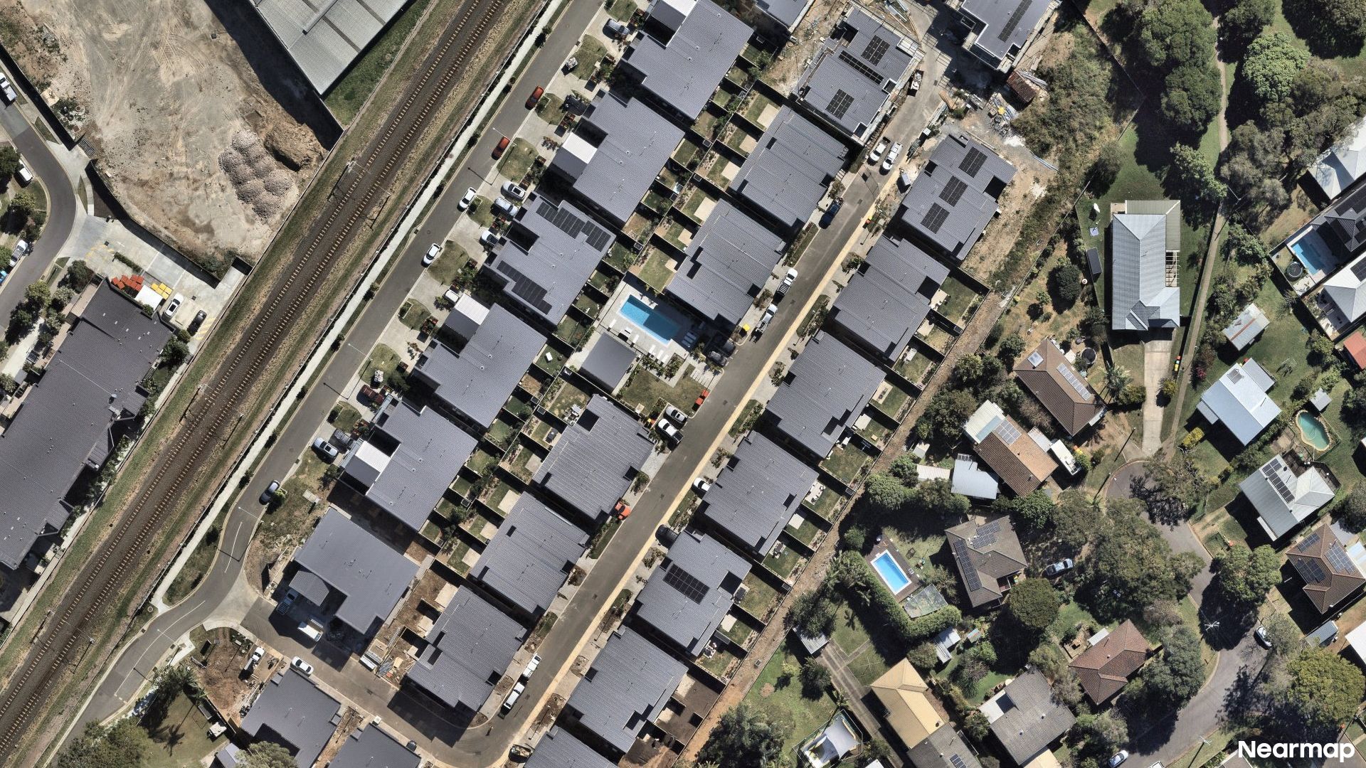 Vertical aerial view